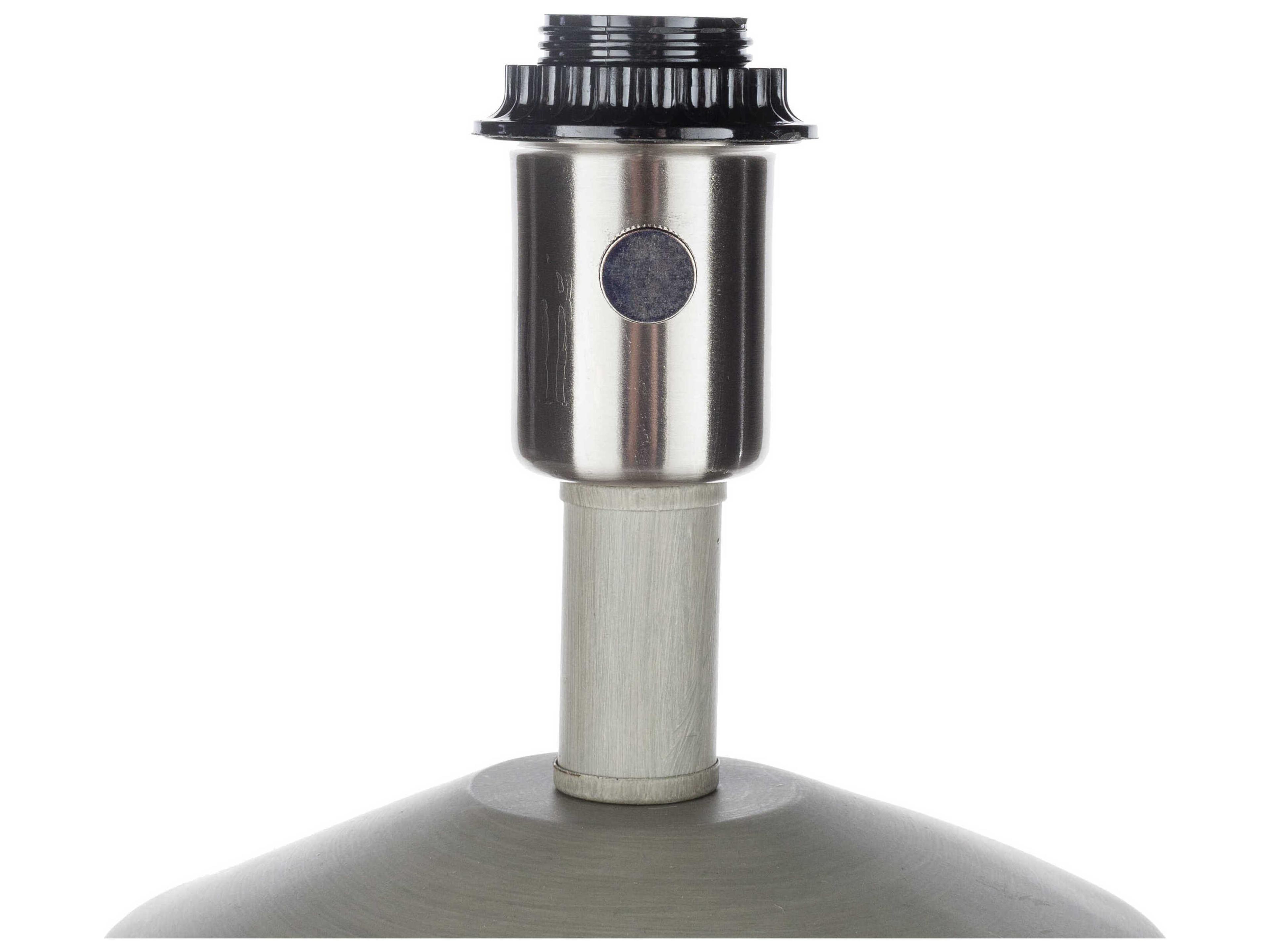 Surya Forger Light Gray Taupe Linen Buffet Lamp