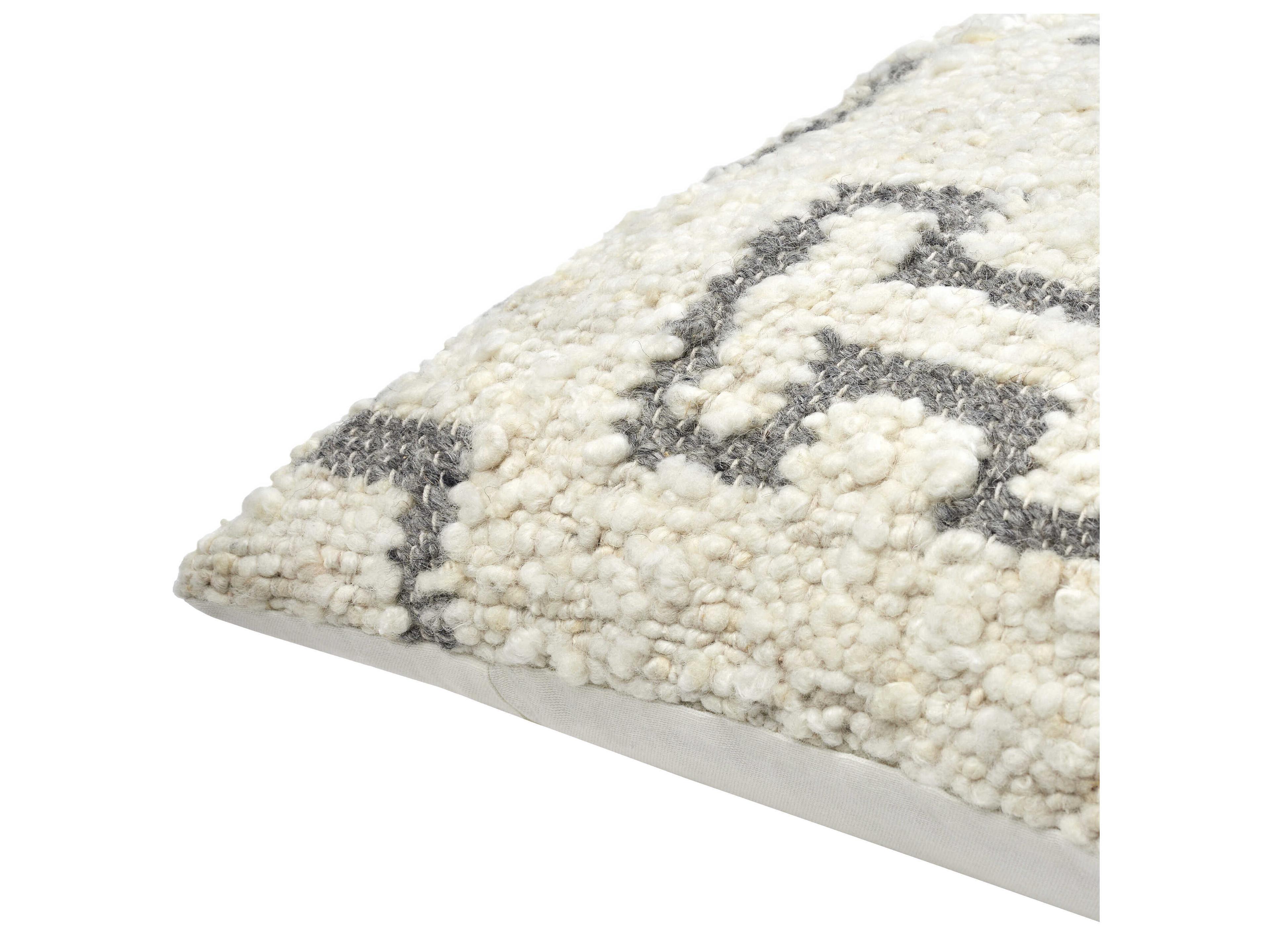 Surya Figuration Cream Pillow