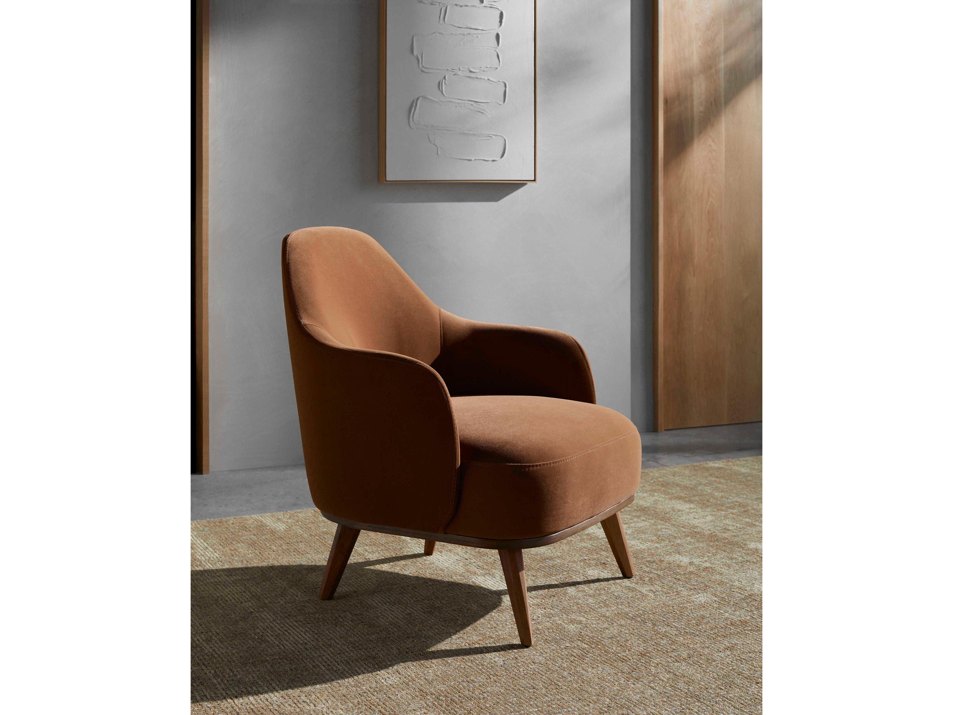 Surya Fantino Brown Accent Chair 