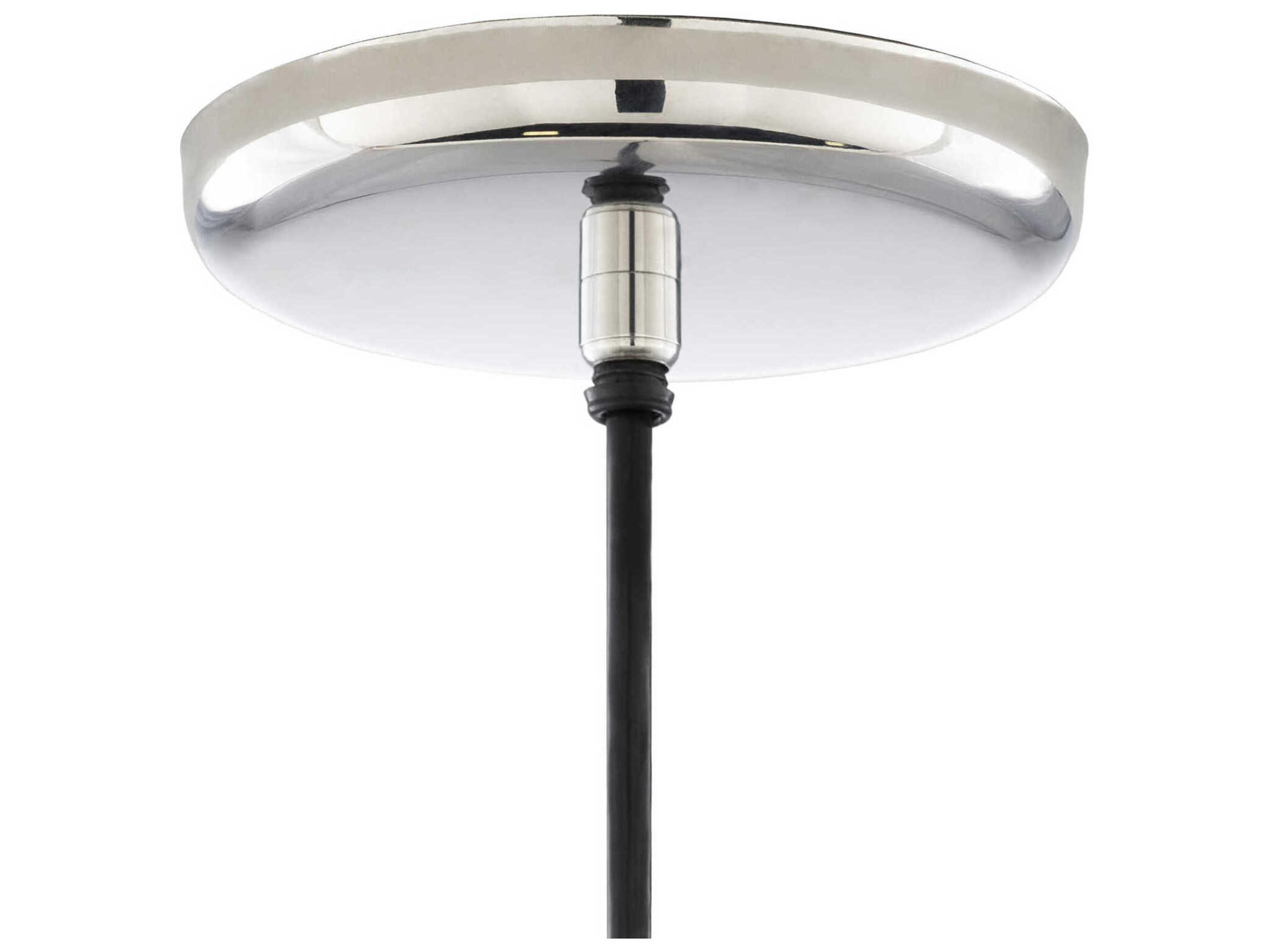 Surya Fenwick 1-Light Metallic Nickel Mini Pendant