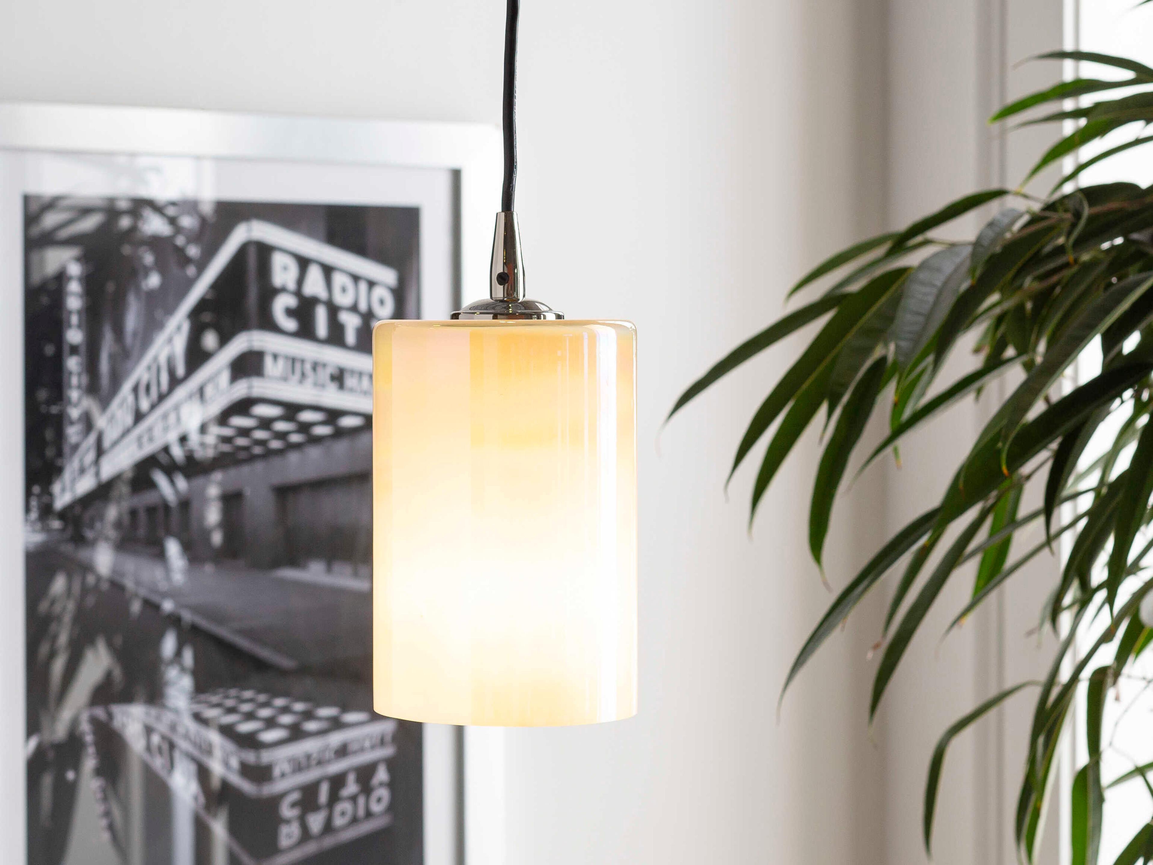 Surya Fenwick 1-Light Metallic Nickel Mini Pendant