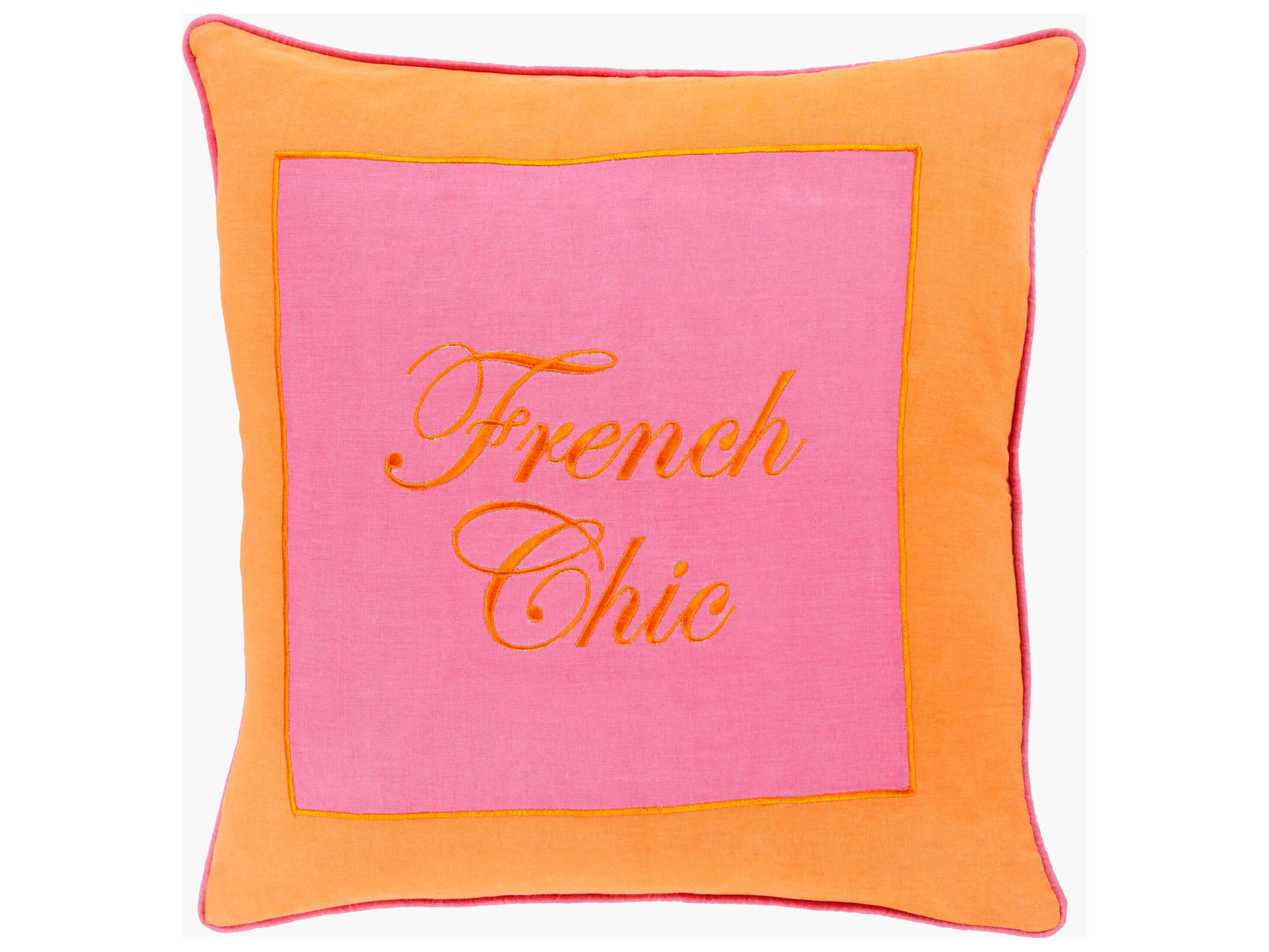French Chic Fuchsia Pillow