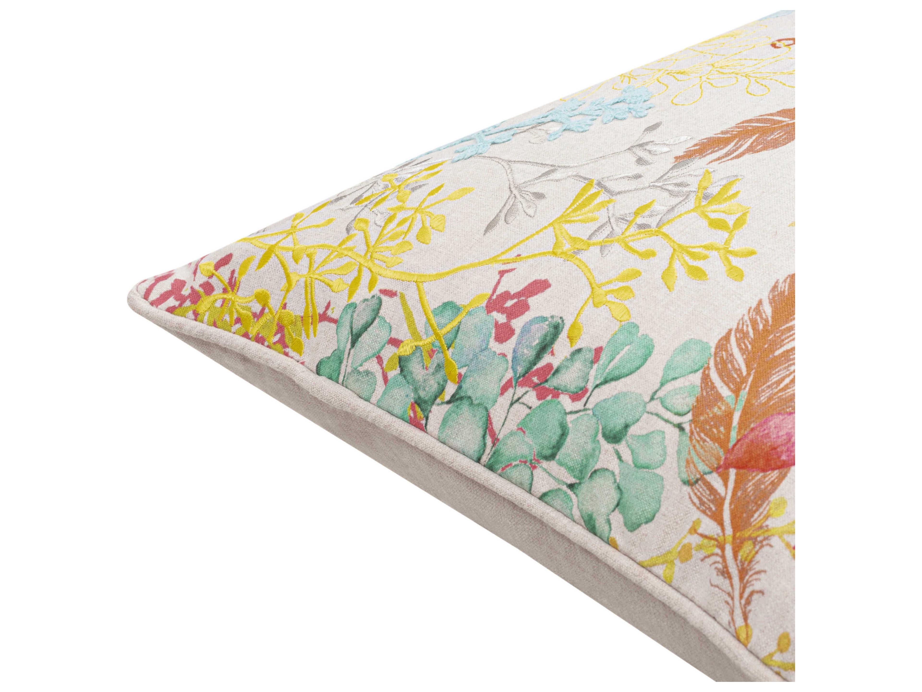 Surya Florissant Purple Pillow