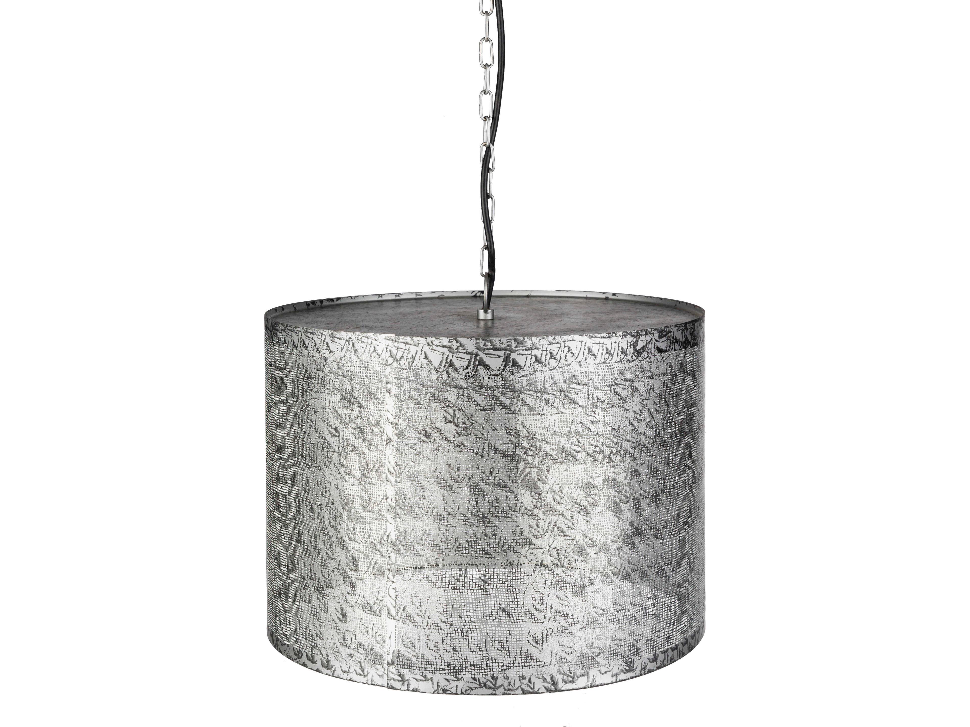 Foster 1-Light Metallic Silver Pendant
