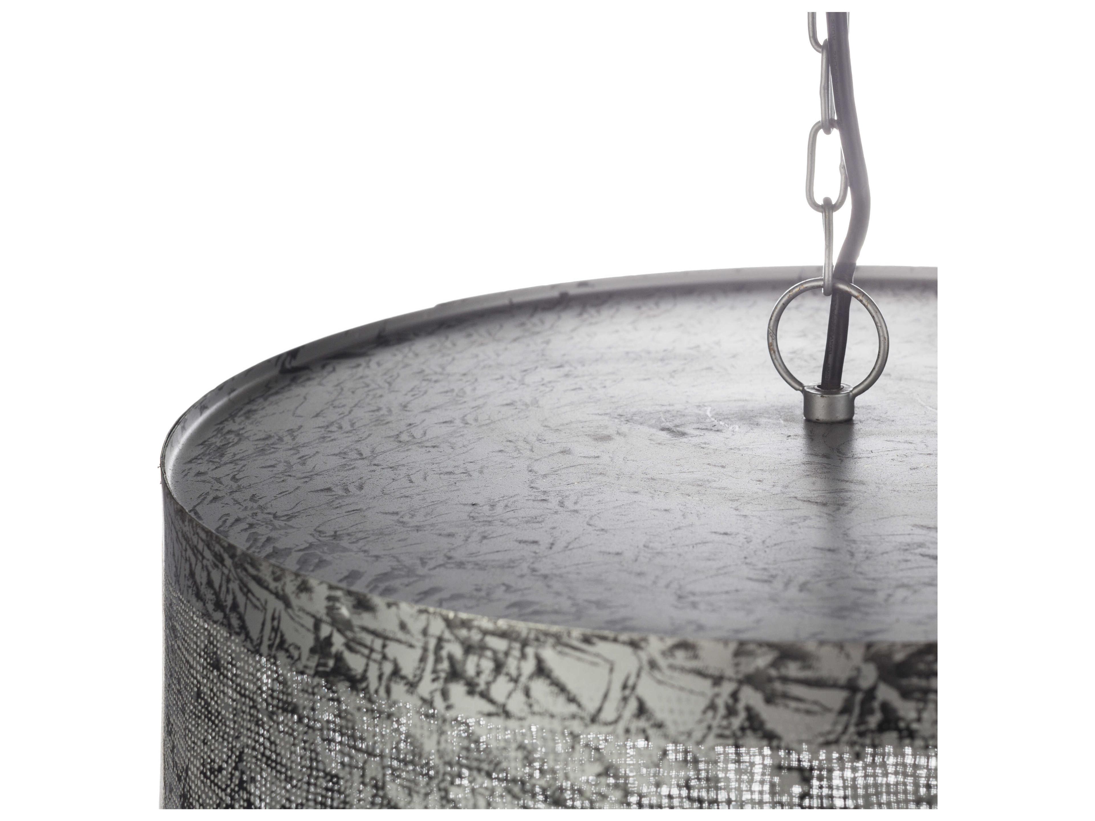 Surya Foster 1-Light Metallic Silver Pendant