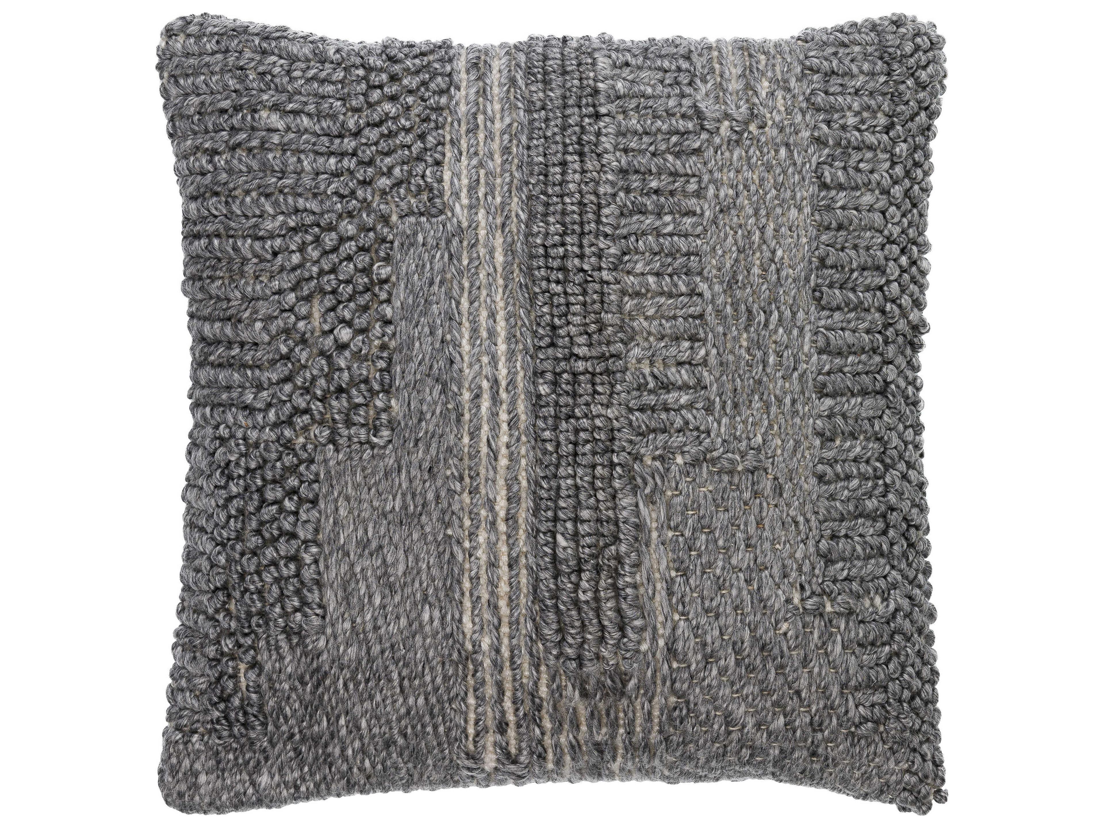 Surya Gabon Gray Pillow