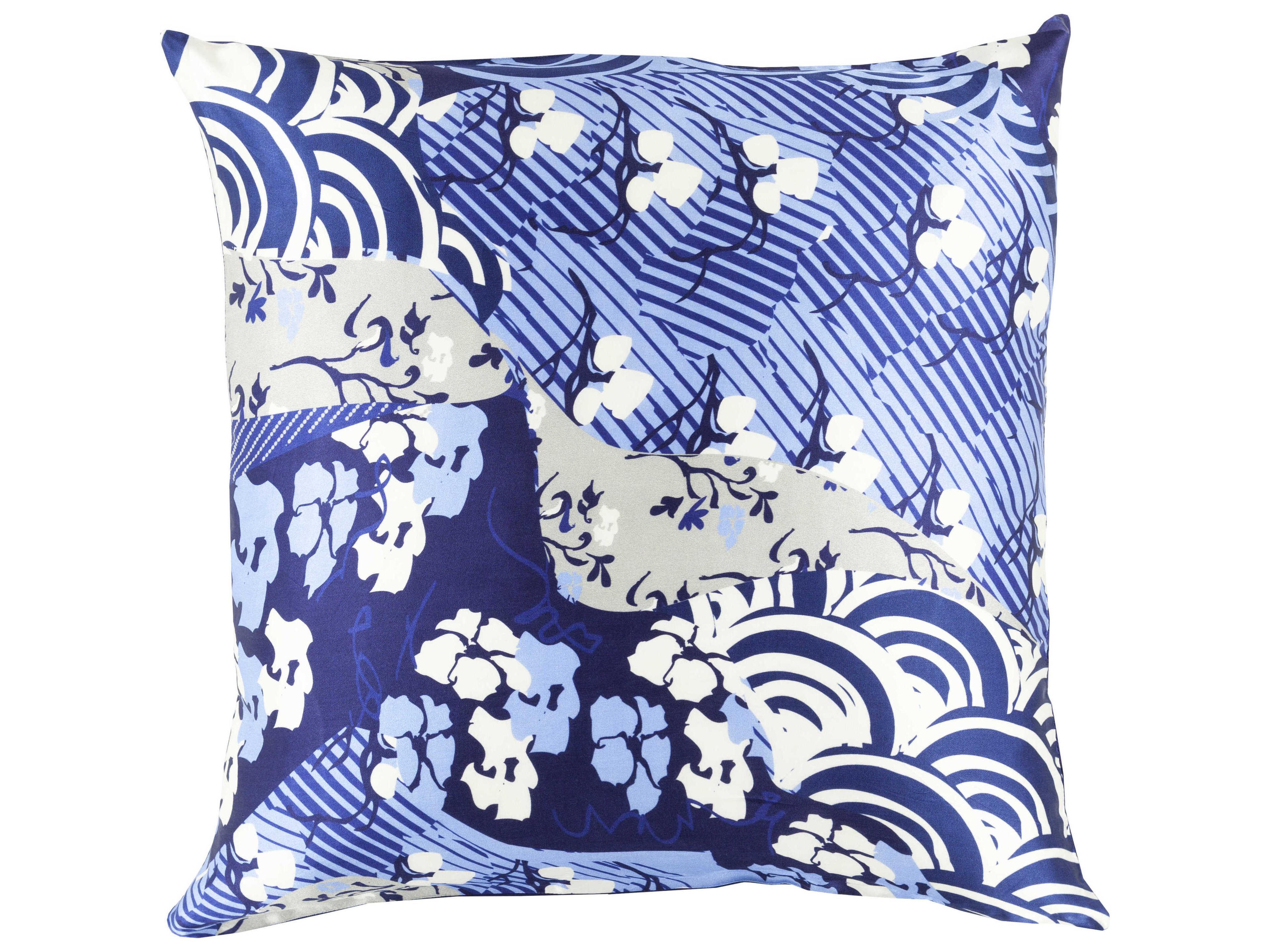 Geisha Dark Blue Pillow