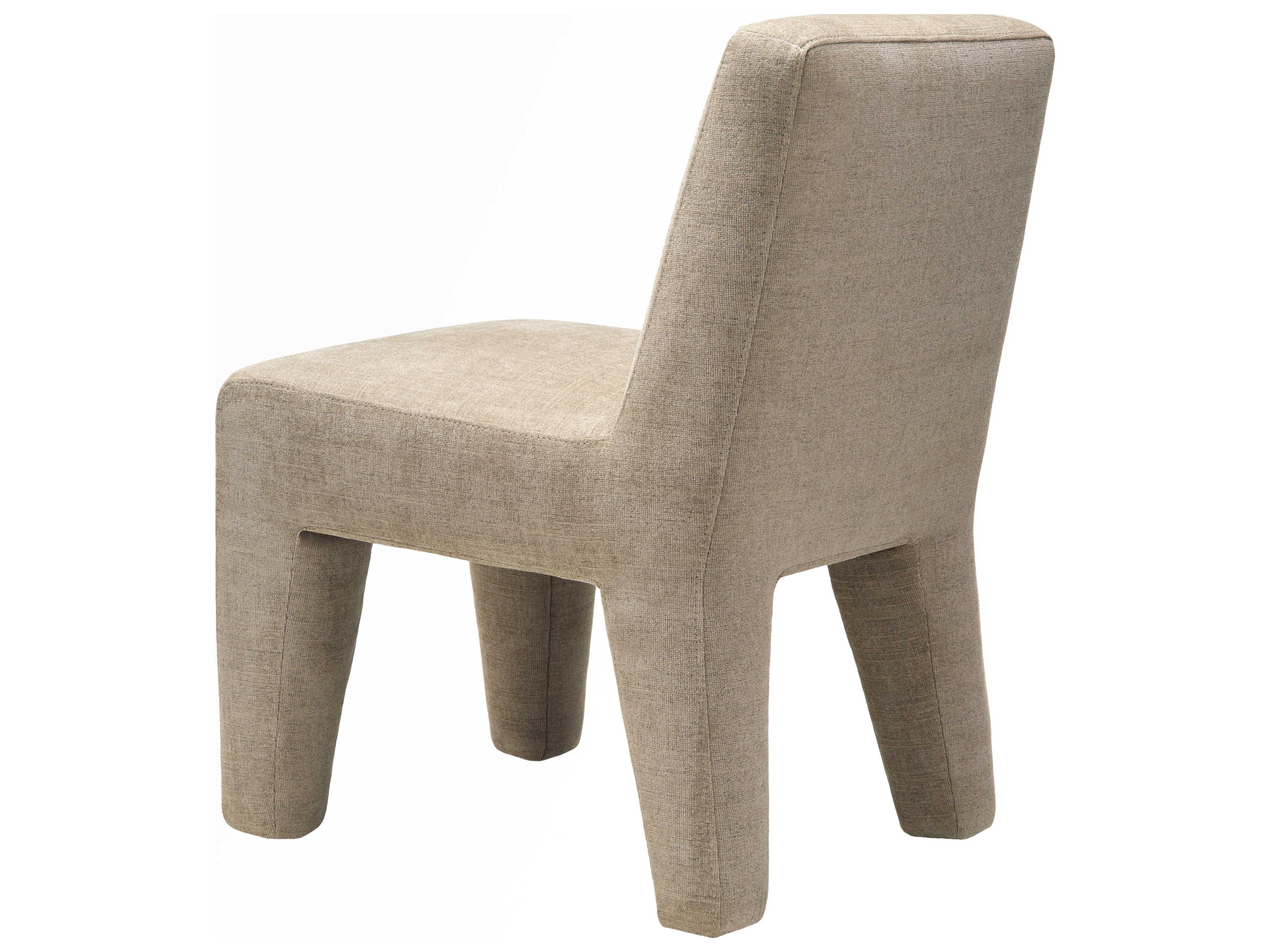 Surya Ginny Plywood Beige Upholstered Armless Dining Chair Set of 2