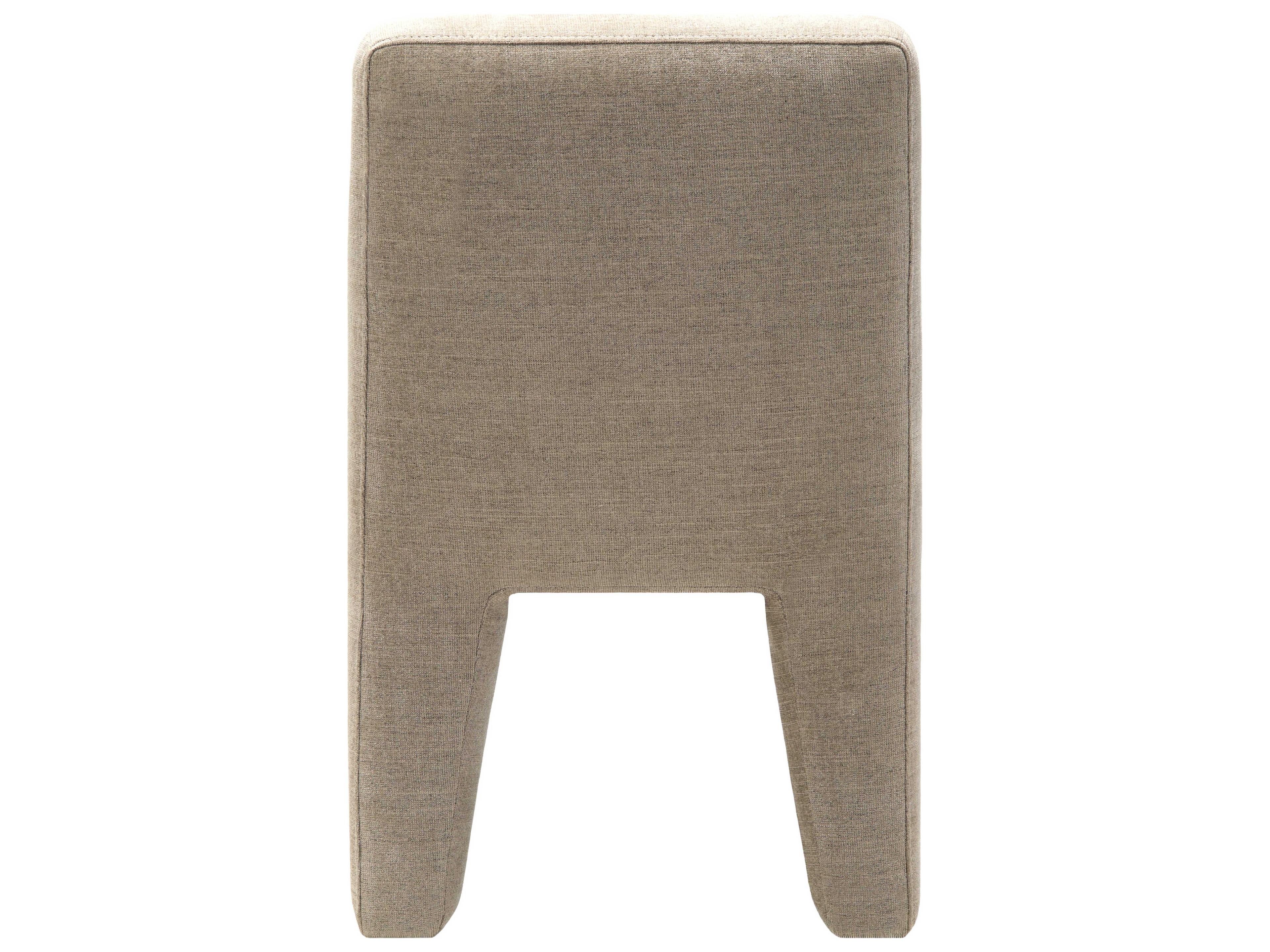 Surya Ginny Plywood Beige Upholstered Armless Dining Chair Set of 2