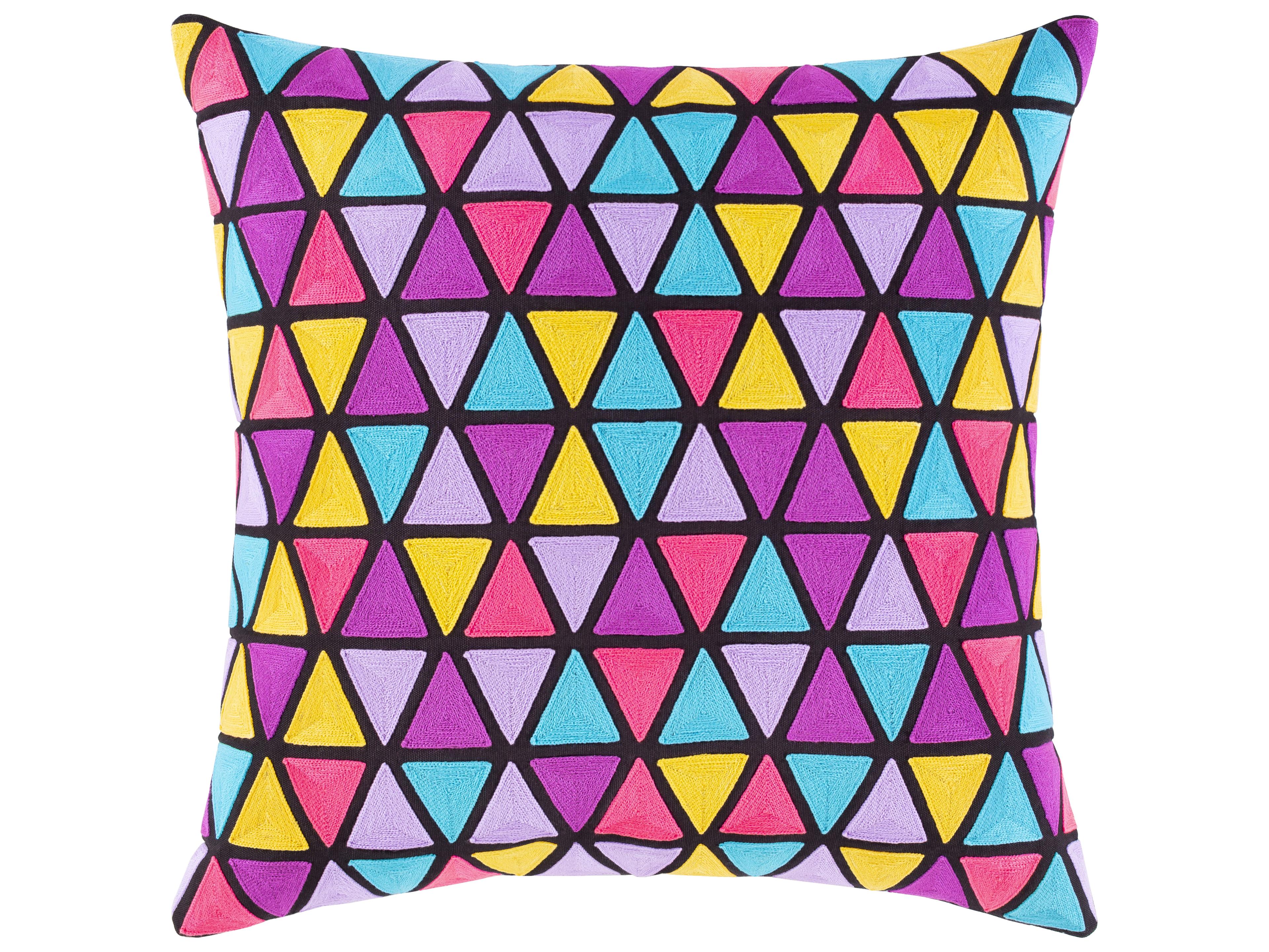 Geometry Black Pillow