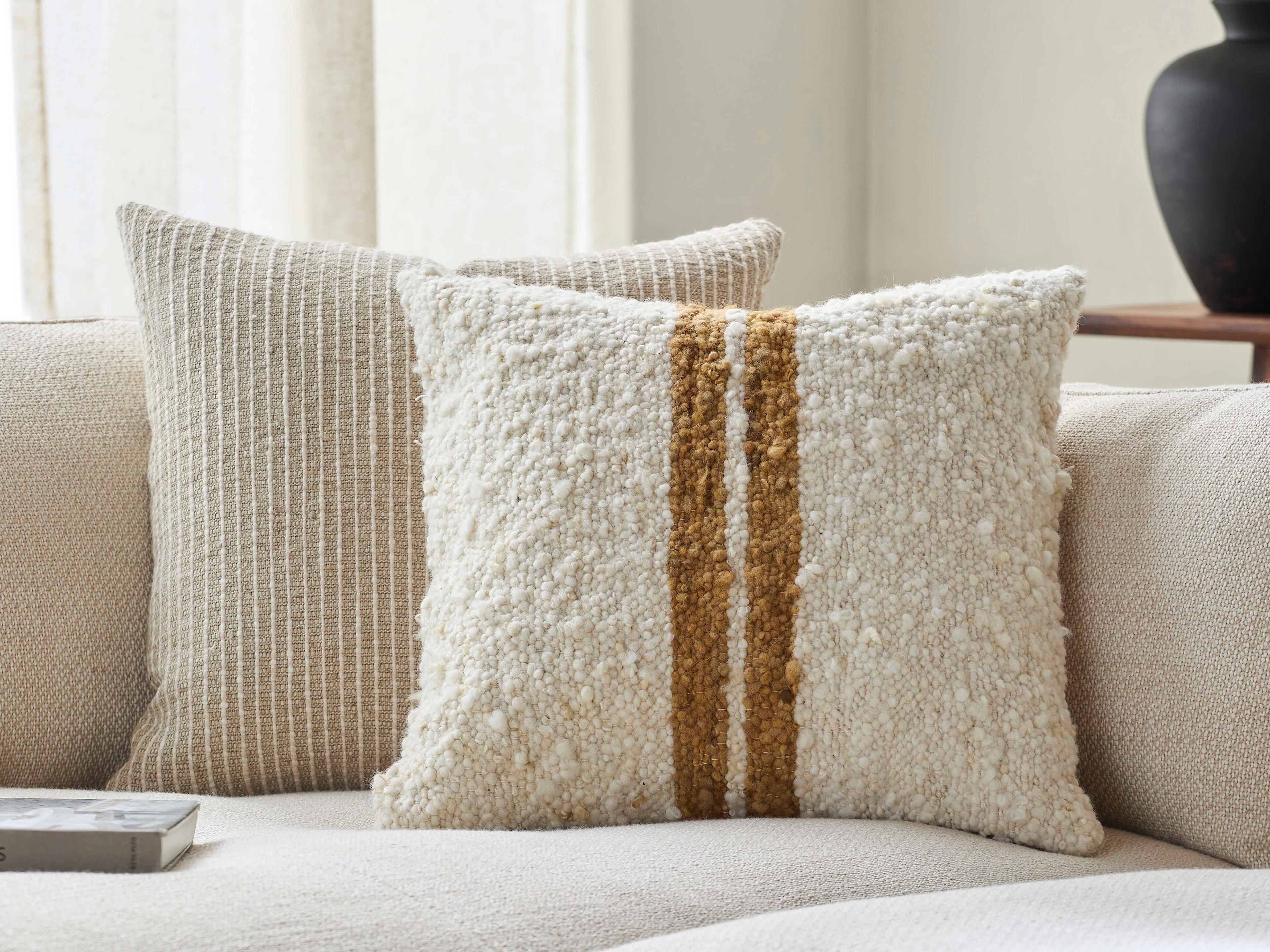 Surya Dagny Gold Pillow