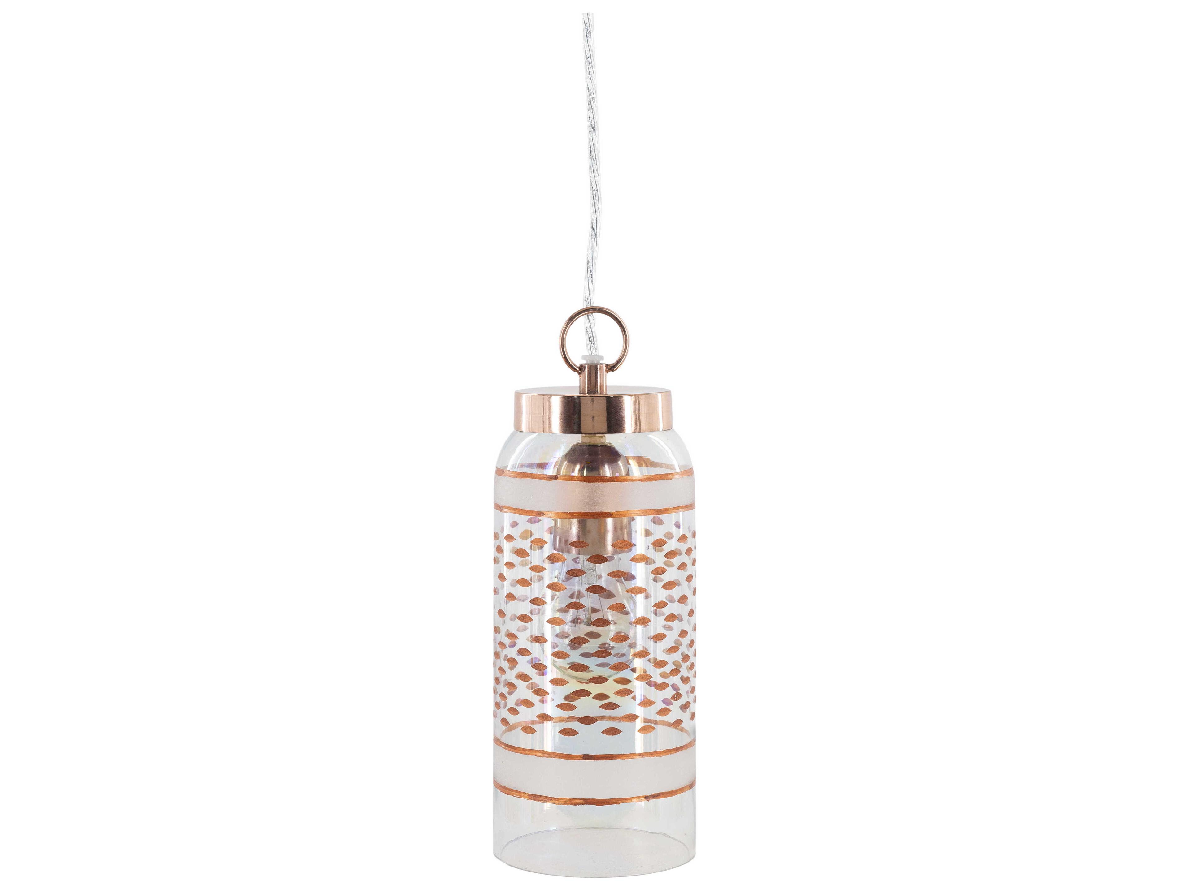 Greger 1-Light Metallic Copper Mini Pendant