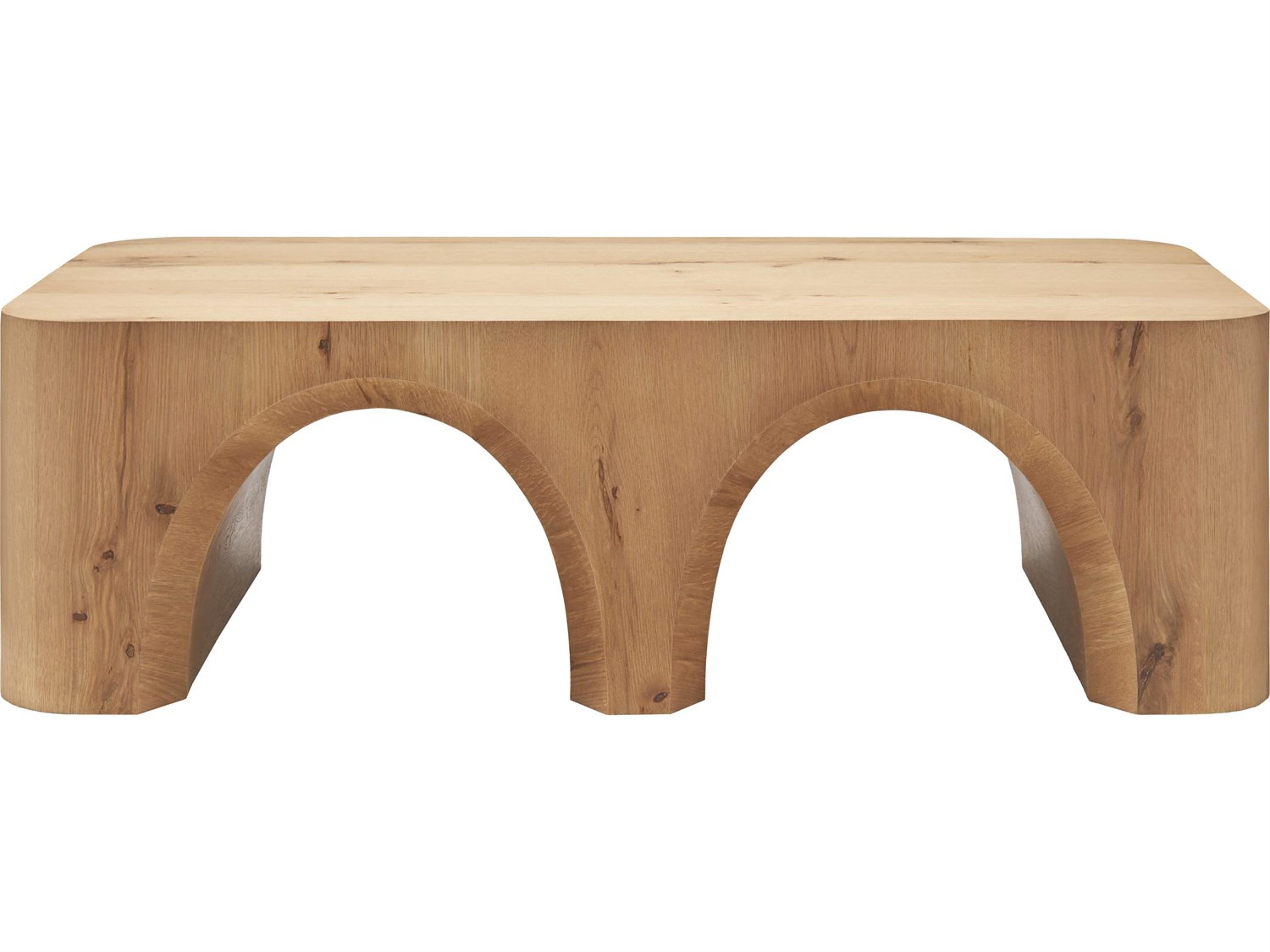 Surya Grayson Rectangular Wood Brown Coffee Table