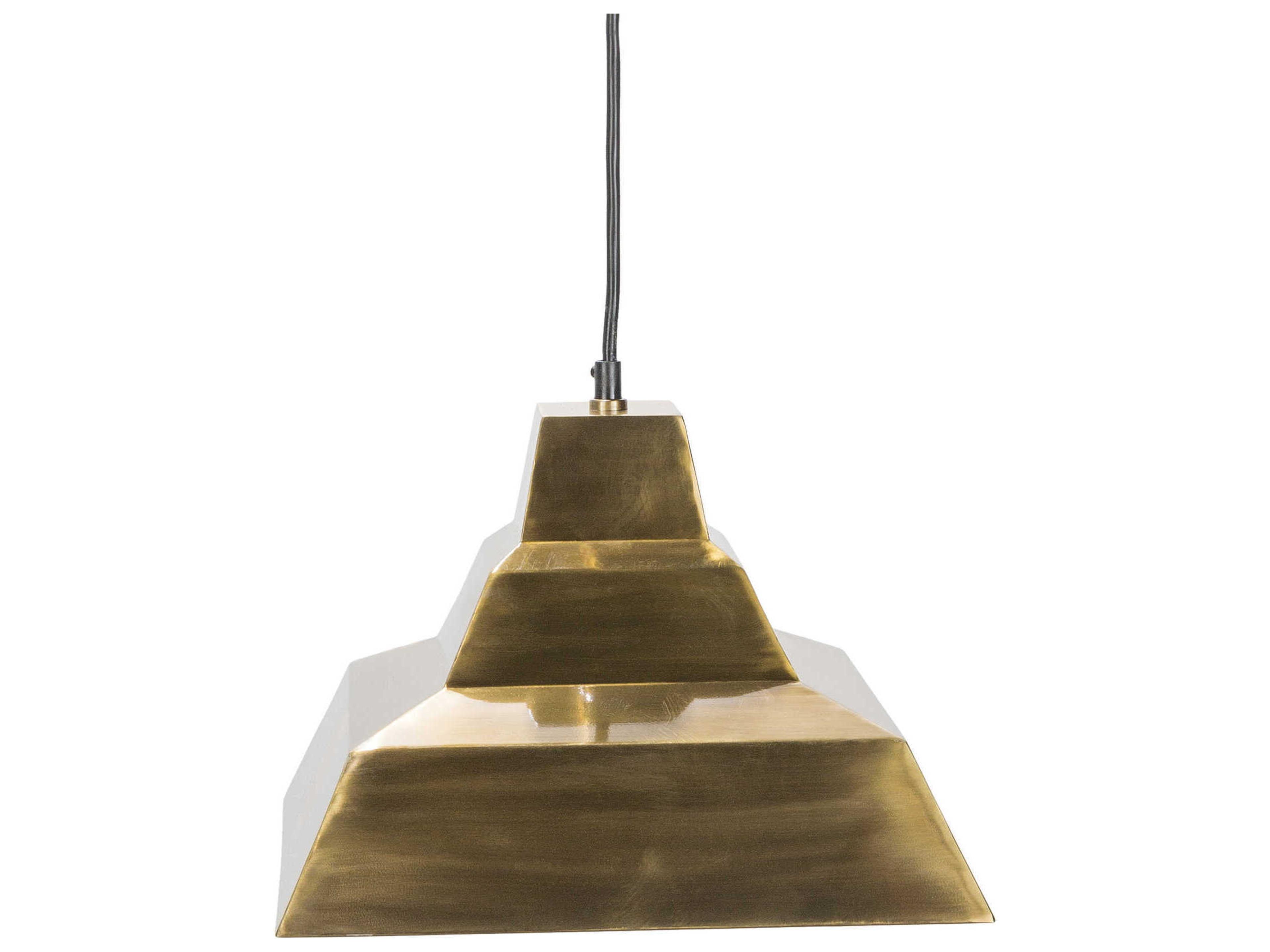 Surya Garrison 1-Light Metallic Brass Geometric Mini Pendant