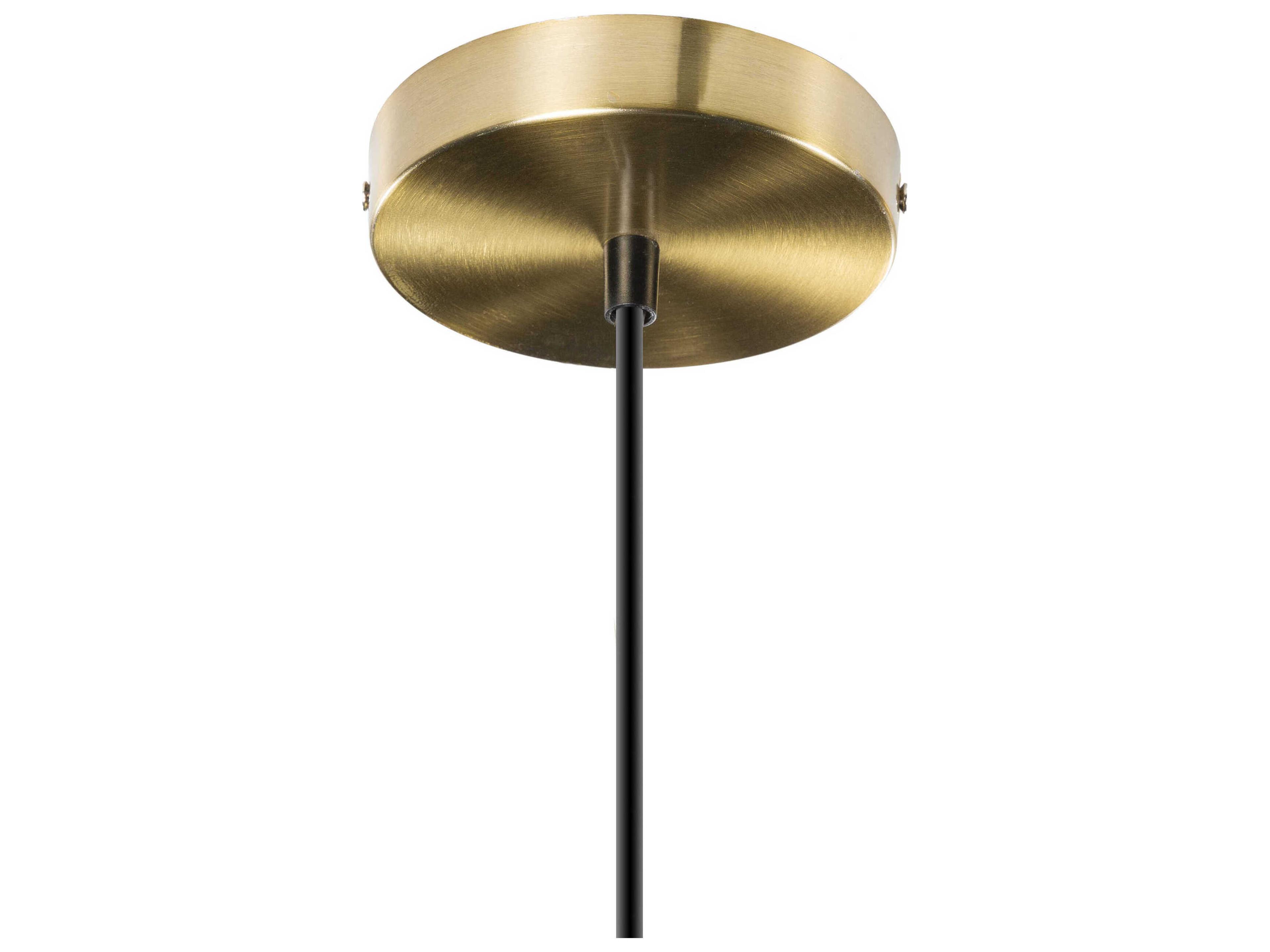 Surya Garrison 1-Light Metallic Brass Geometric Mini Pendant