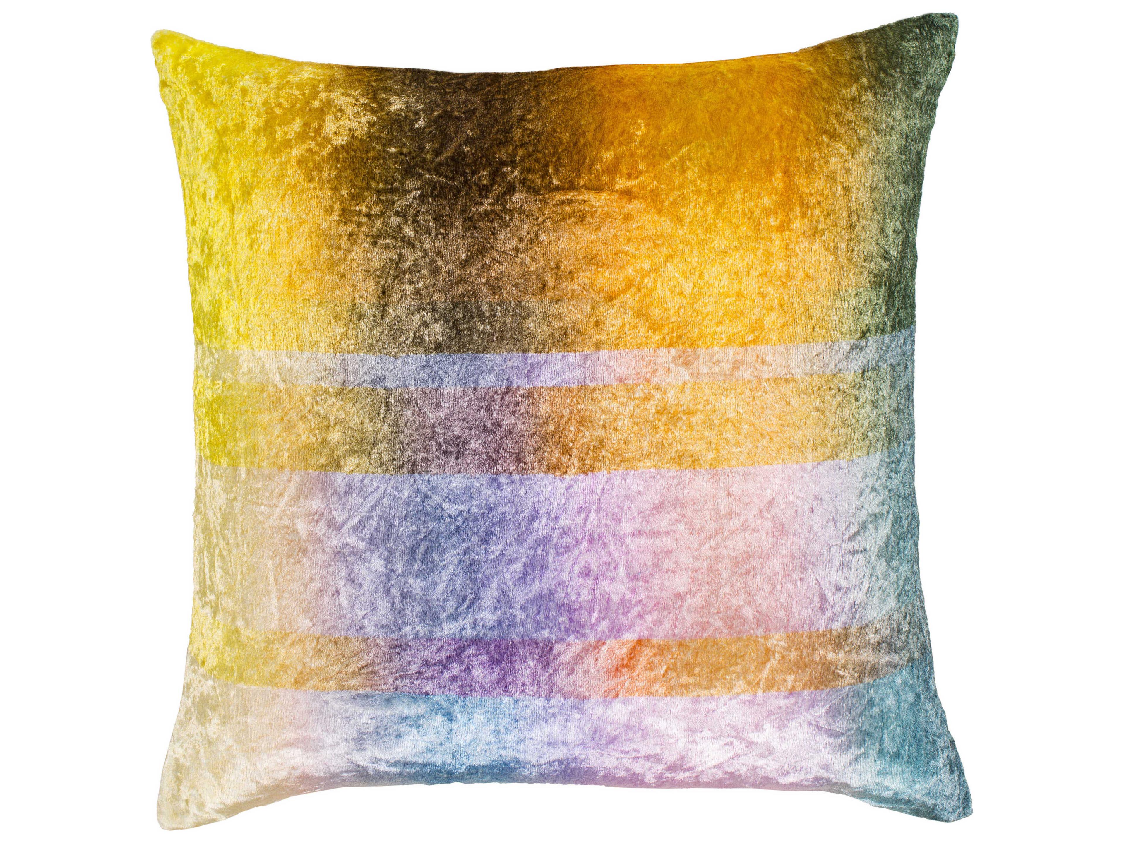 Surya Glitch Aqua Pillow