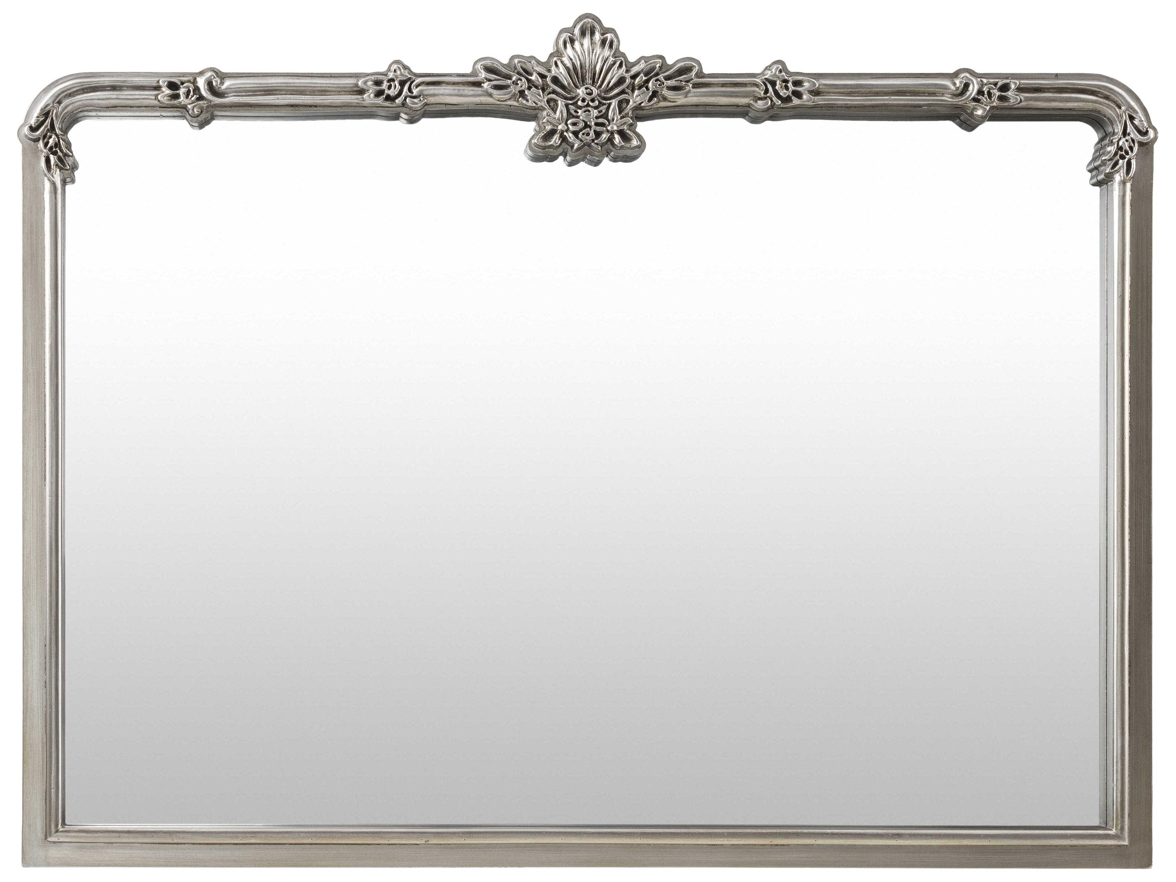 Highclere Metallic Silver Rectangular Wall Mirror