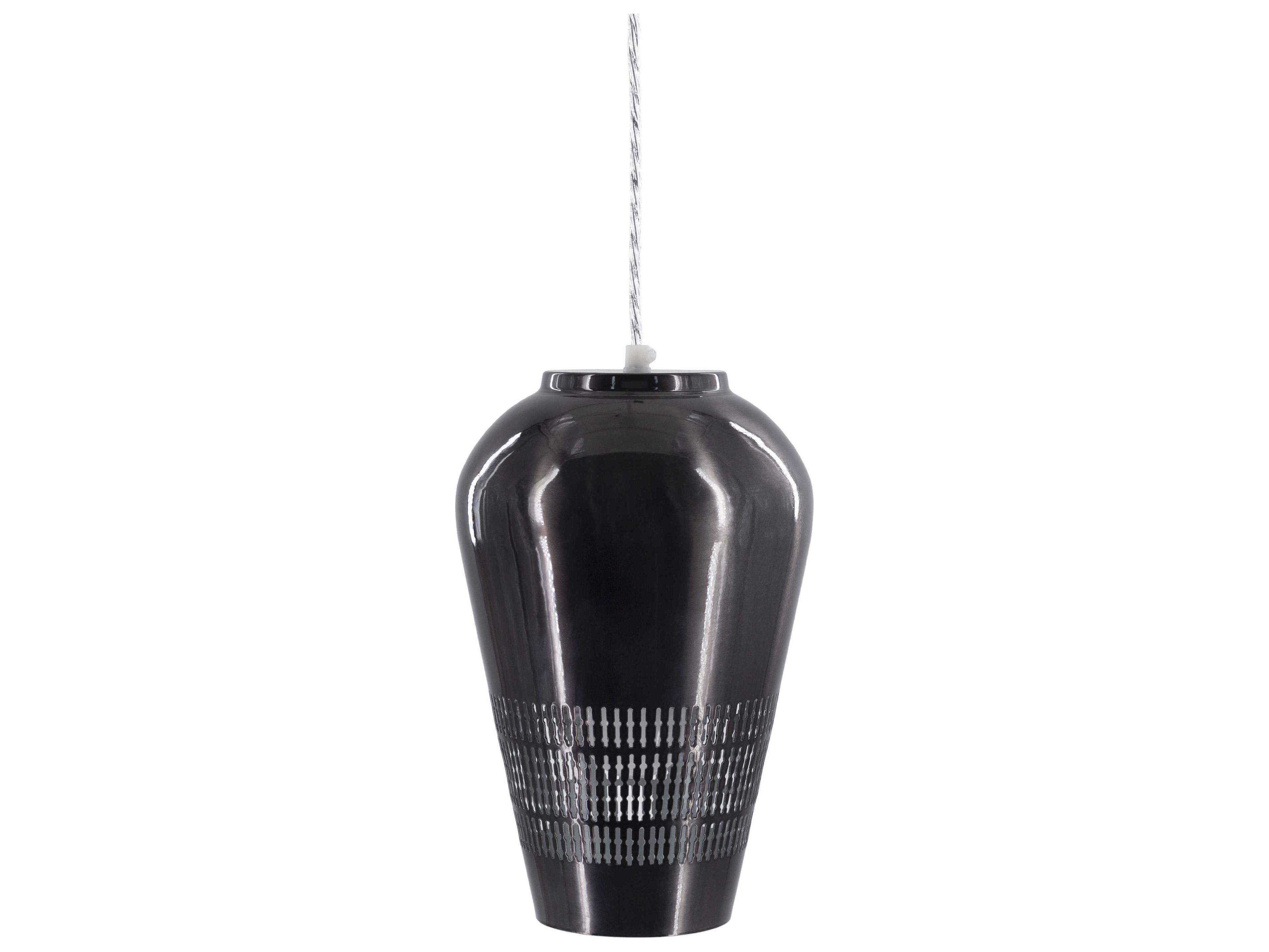 Henrik 1-Light Black Mini Pendant
