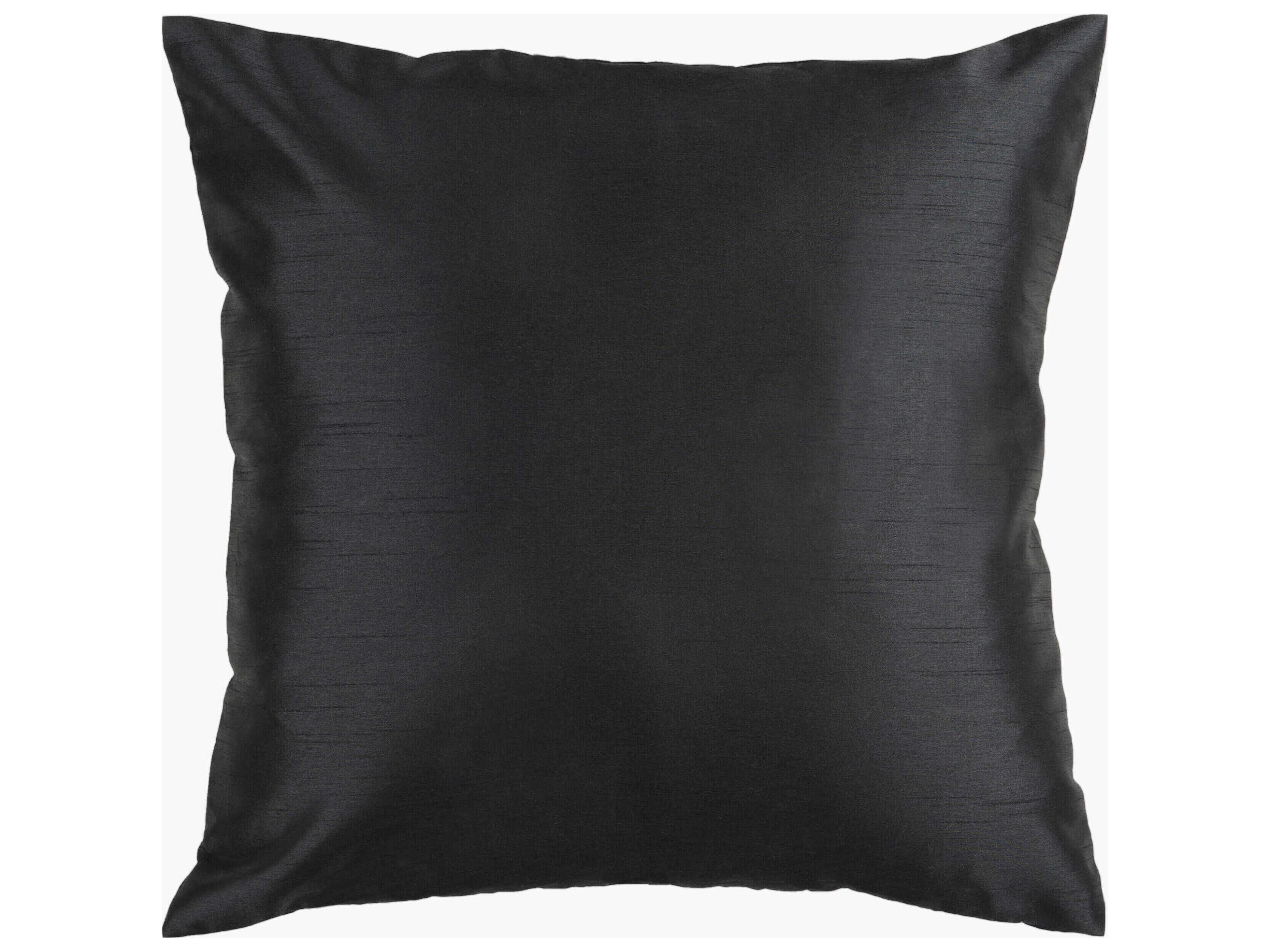 Solid Luxe Black Pillow