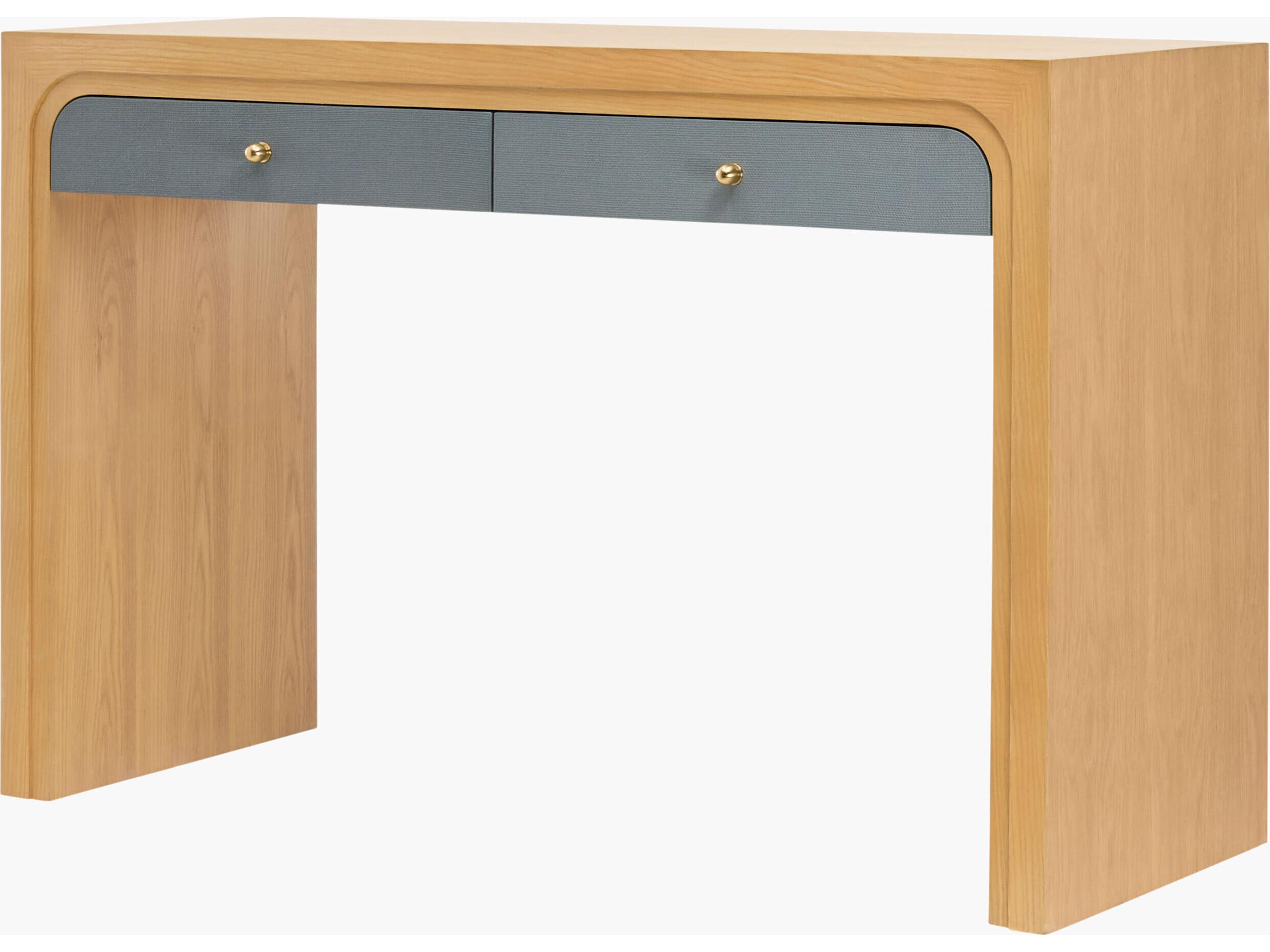 Helene Rectangular Wood Black Console Table