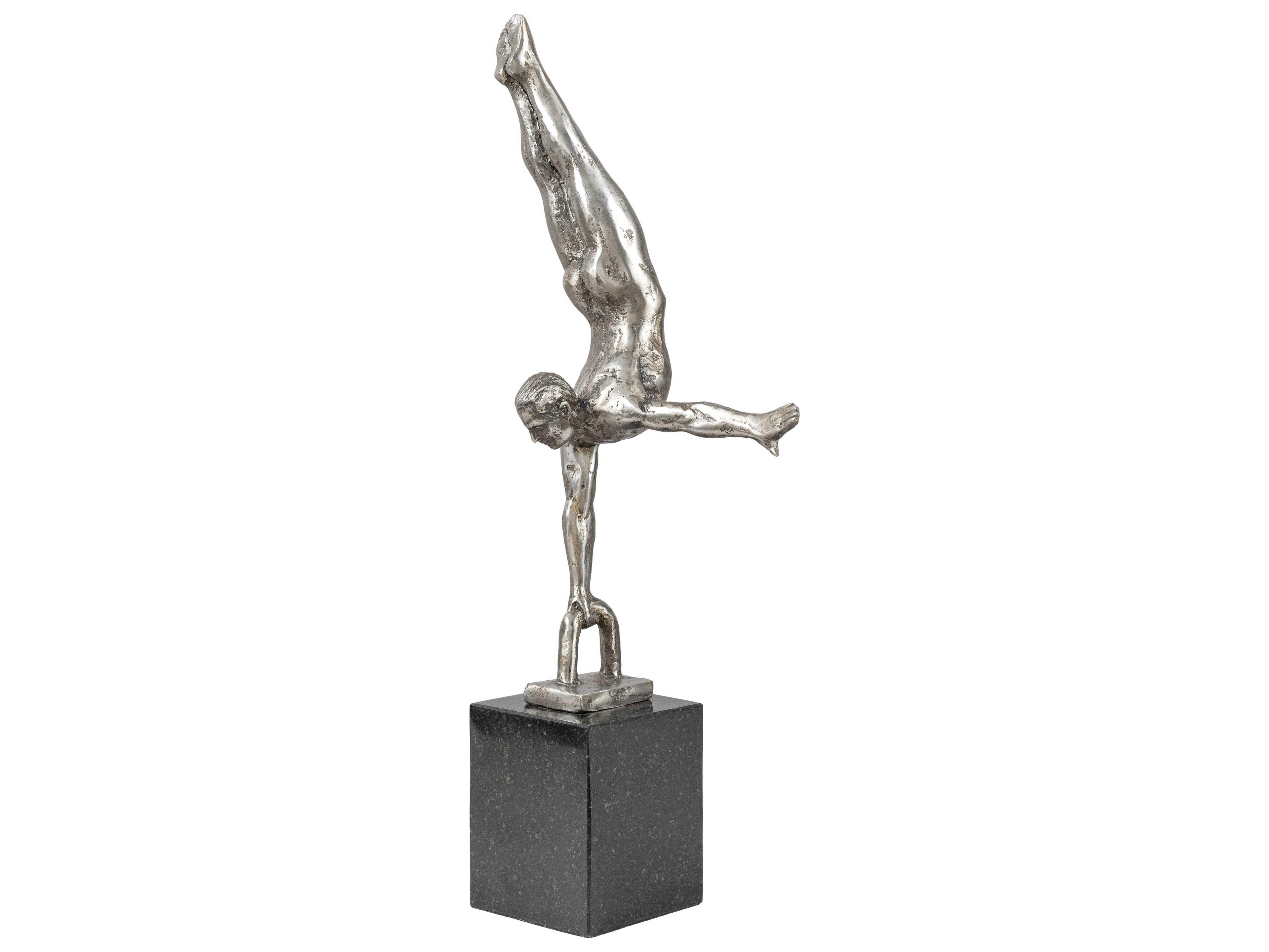 Homo Sapiens Metallic Silver Sculpture