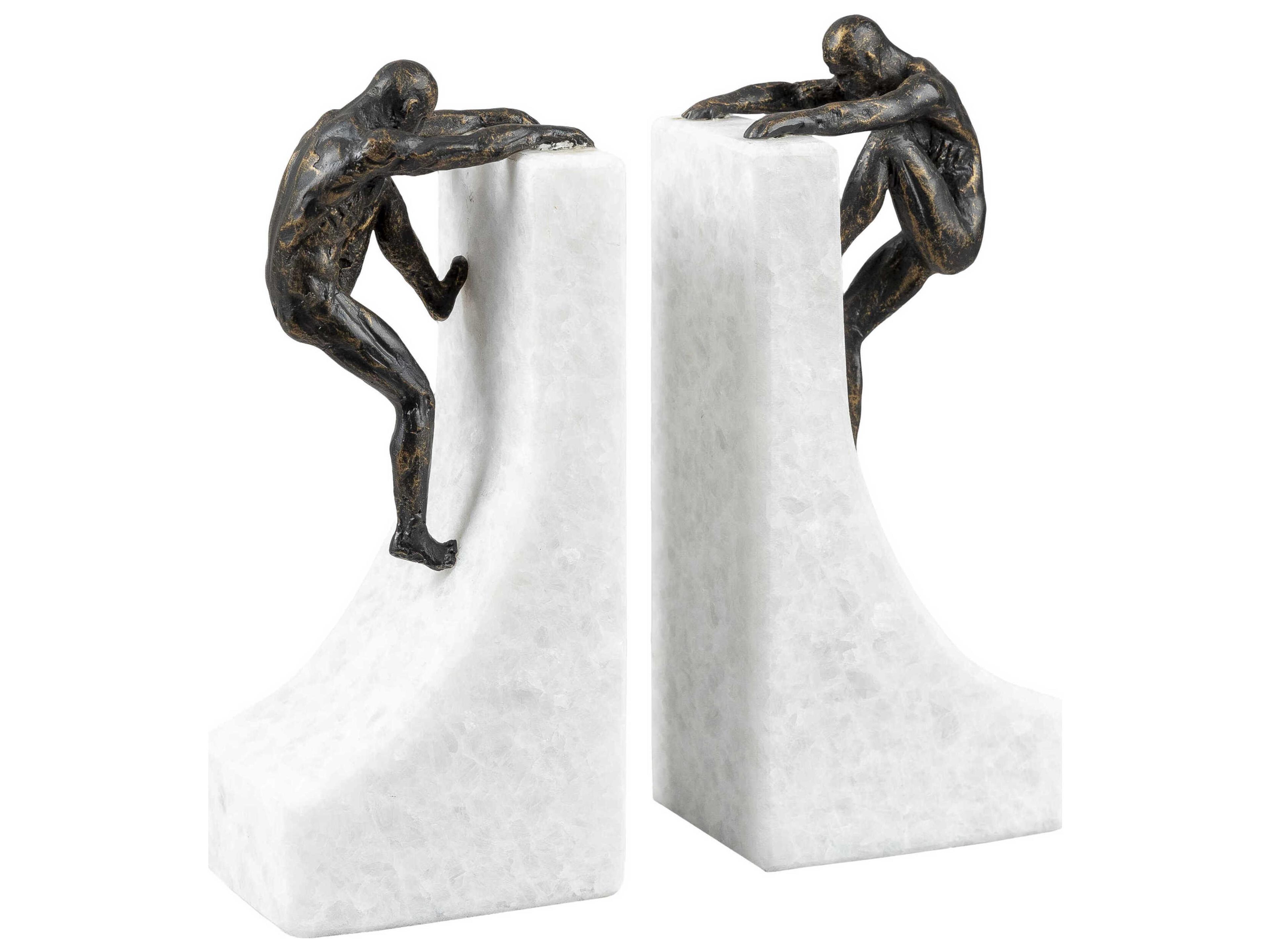 Homo Sapiens Metallic Bronze Bookends