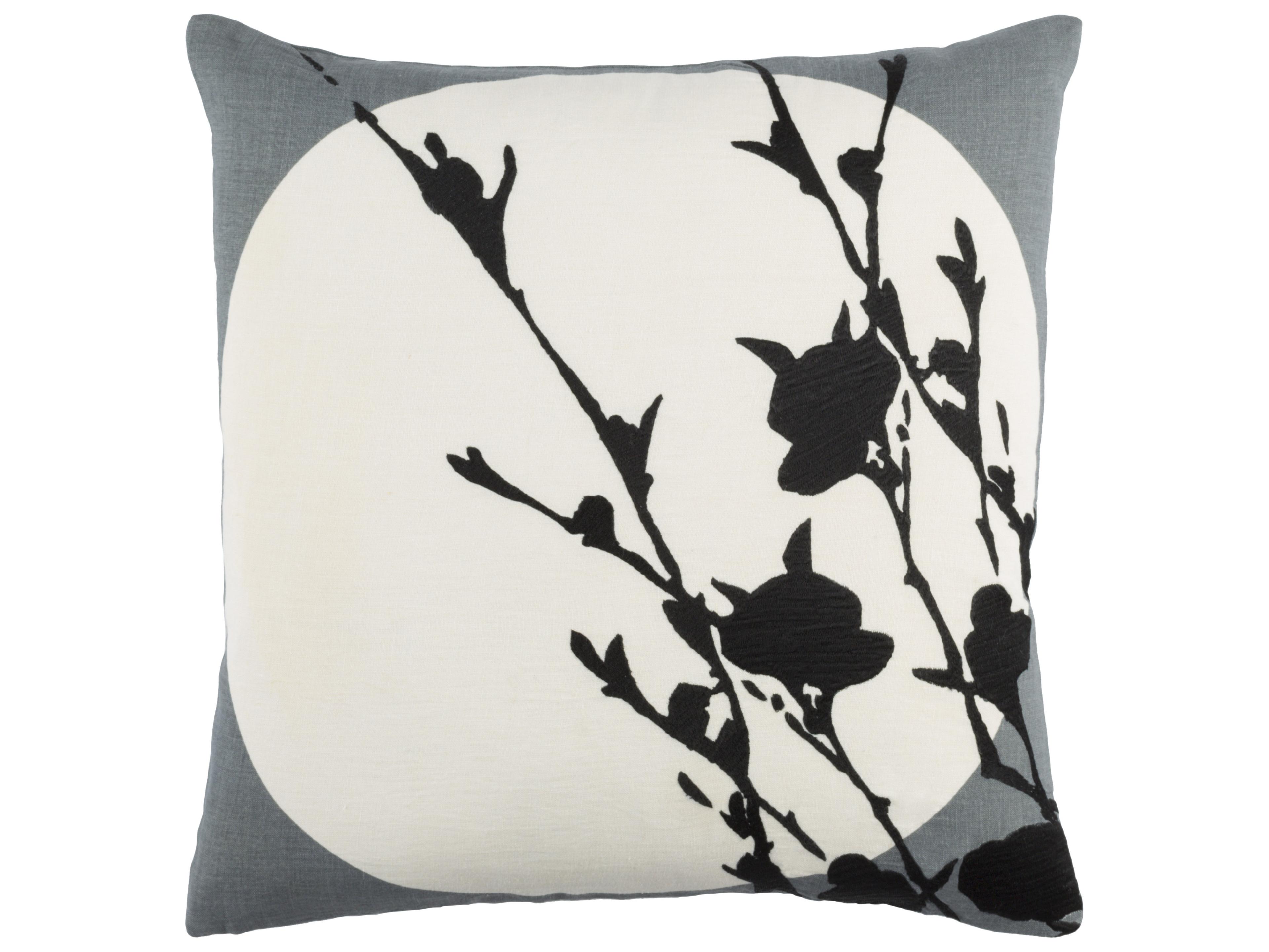 Harvest Moon Black Pillow