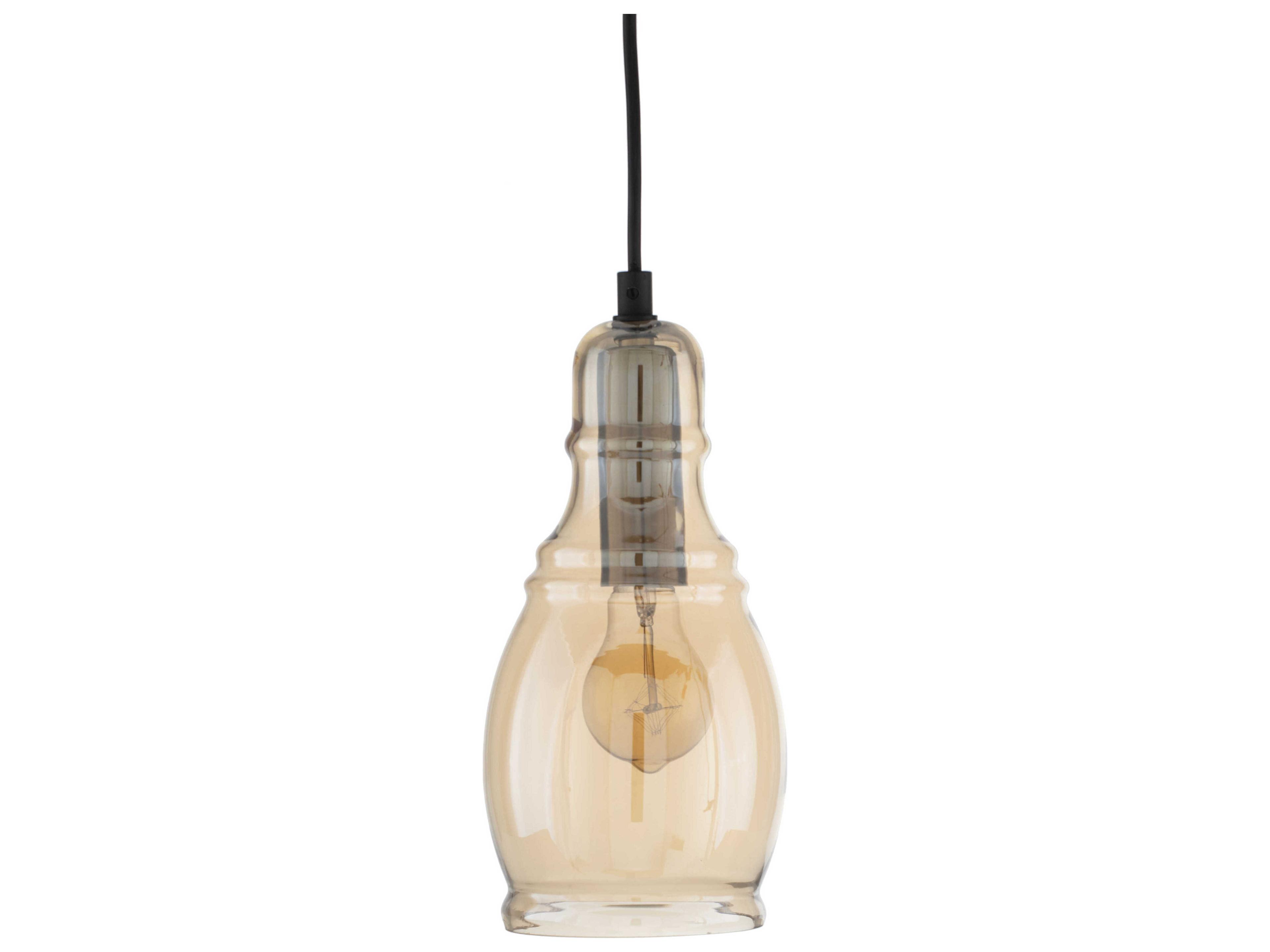 Surya Harold 1-Light Champagne Gold Mini Pendant