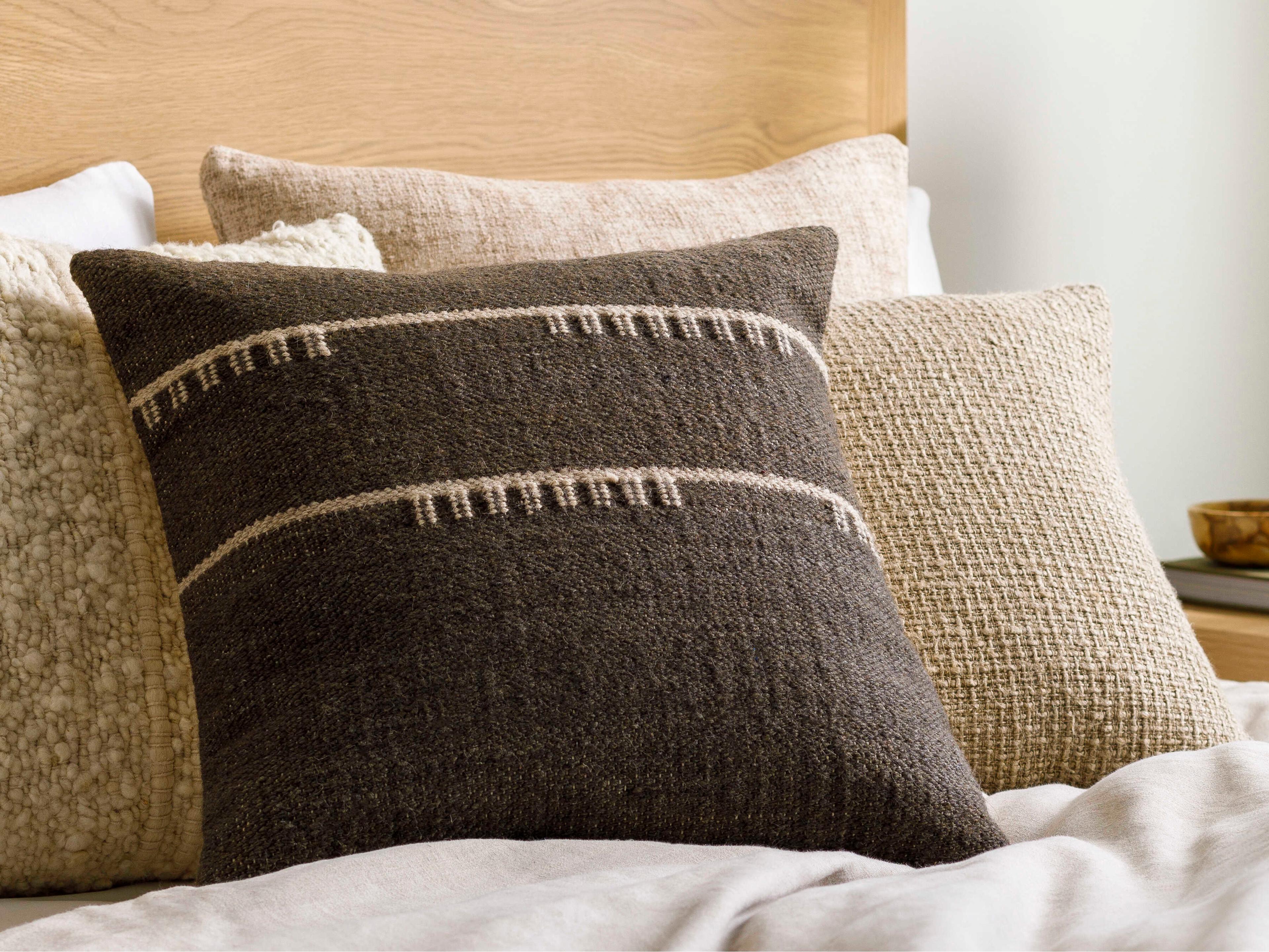 Surya Harry Charcoal Pillow