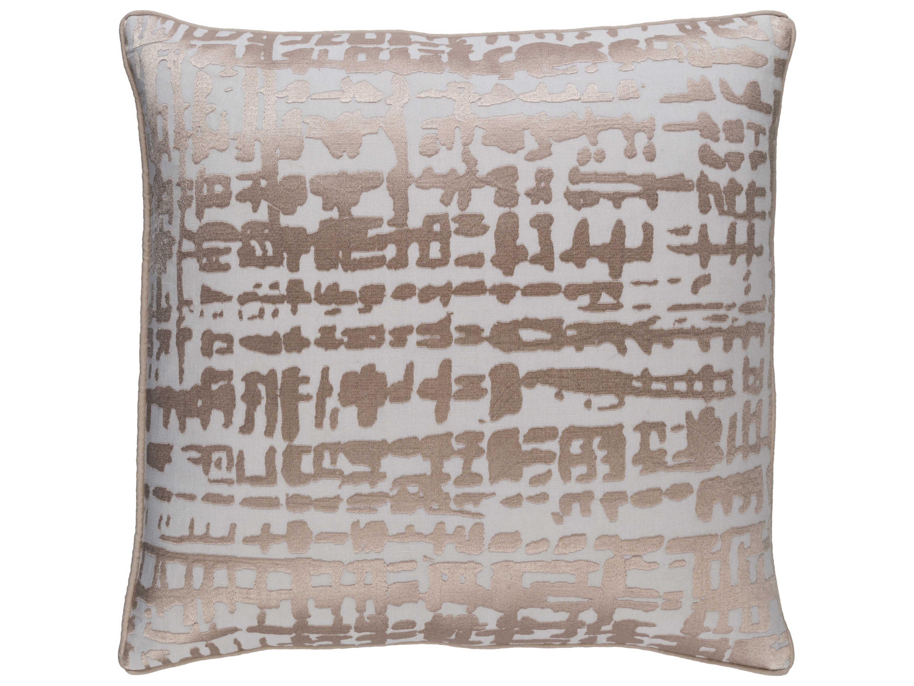 Hessian White Pillow