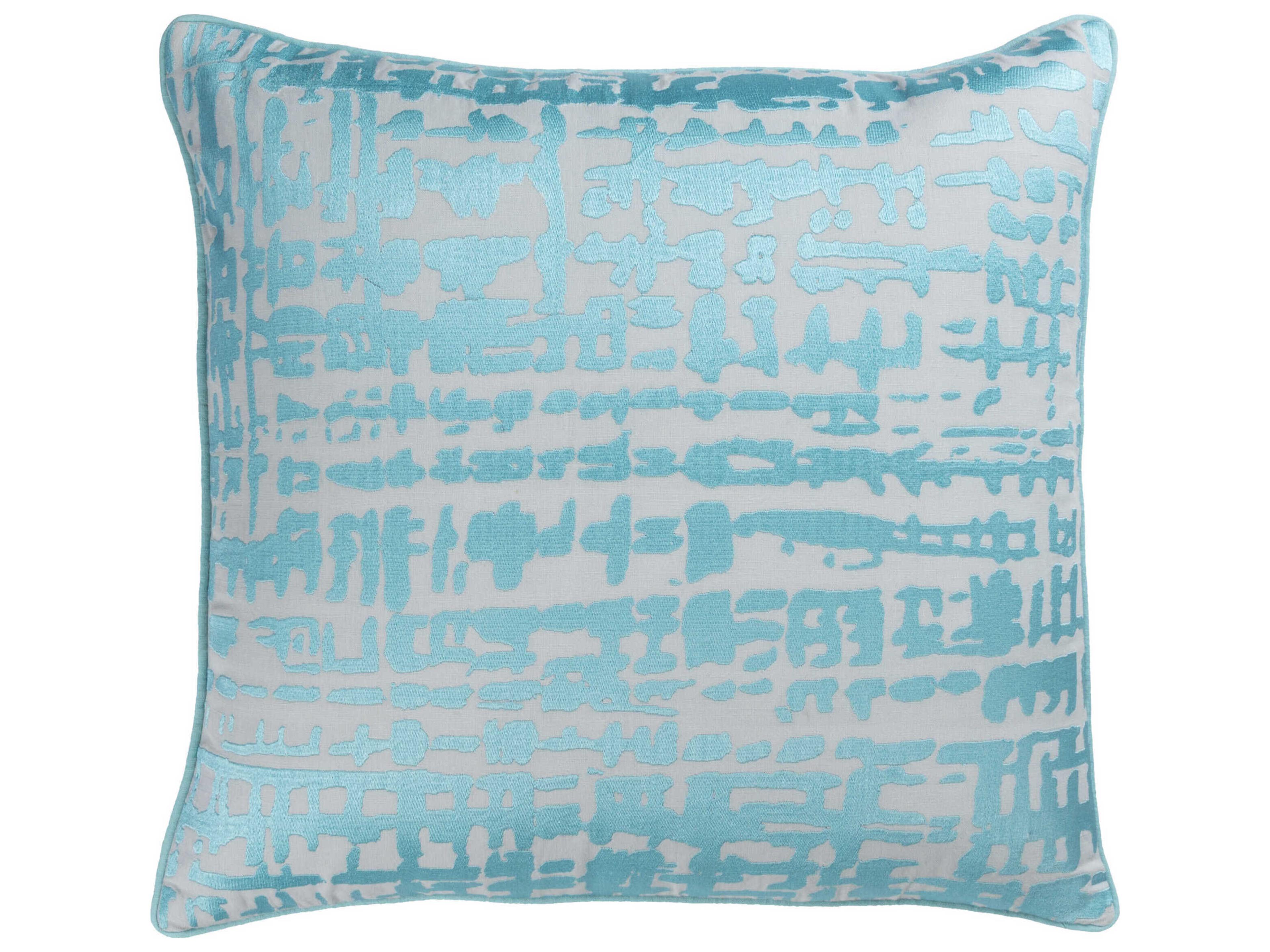 Hessian Aqua Pillow