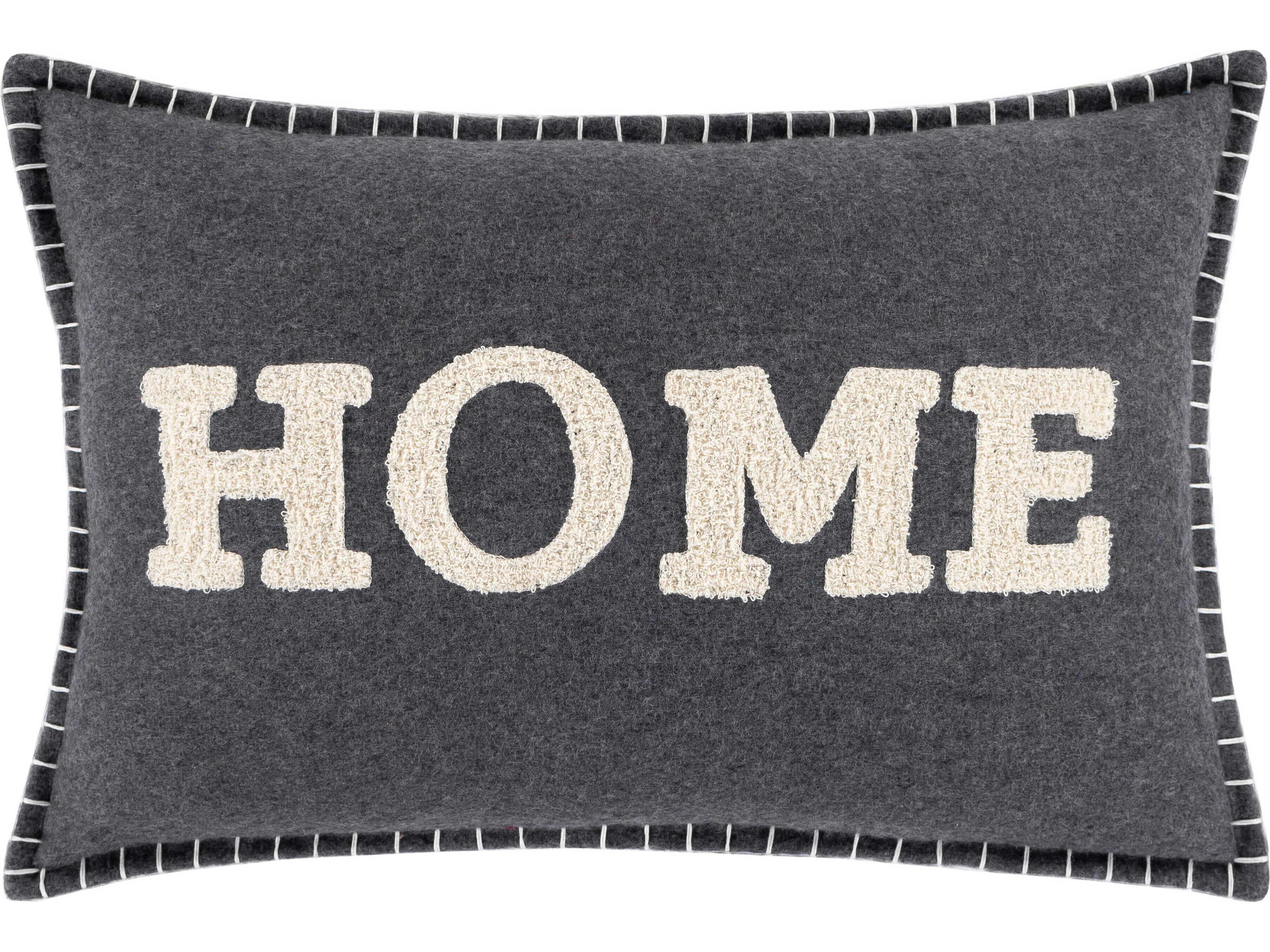Home Time Black / Charcoal / Wheat Pillow