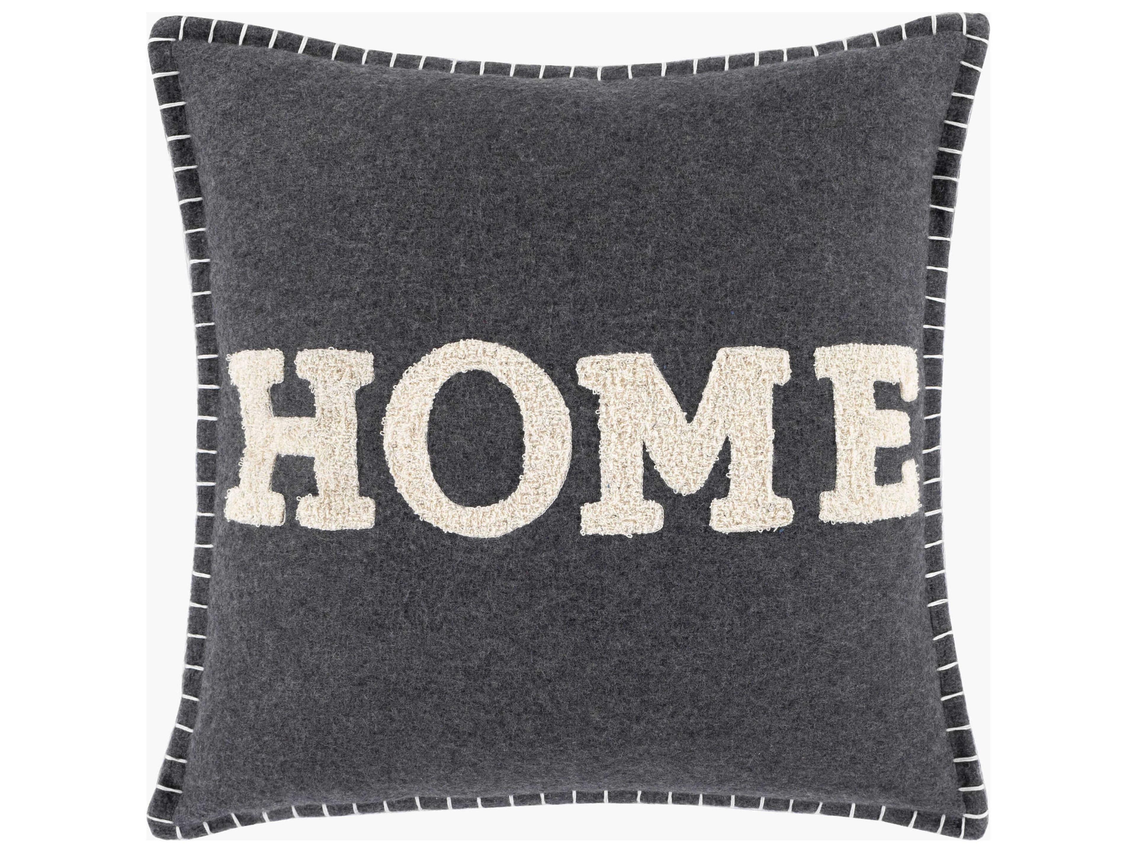 Home Time Black / Charcoal / Wheat Pillow