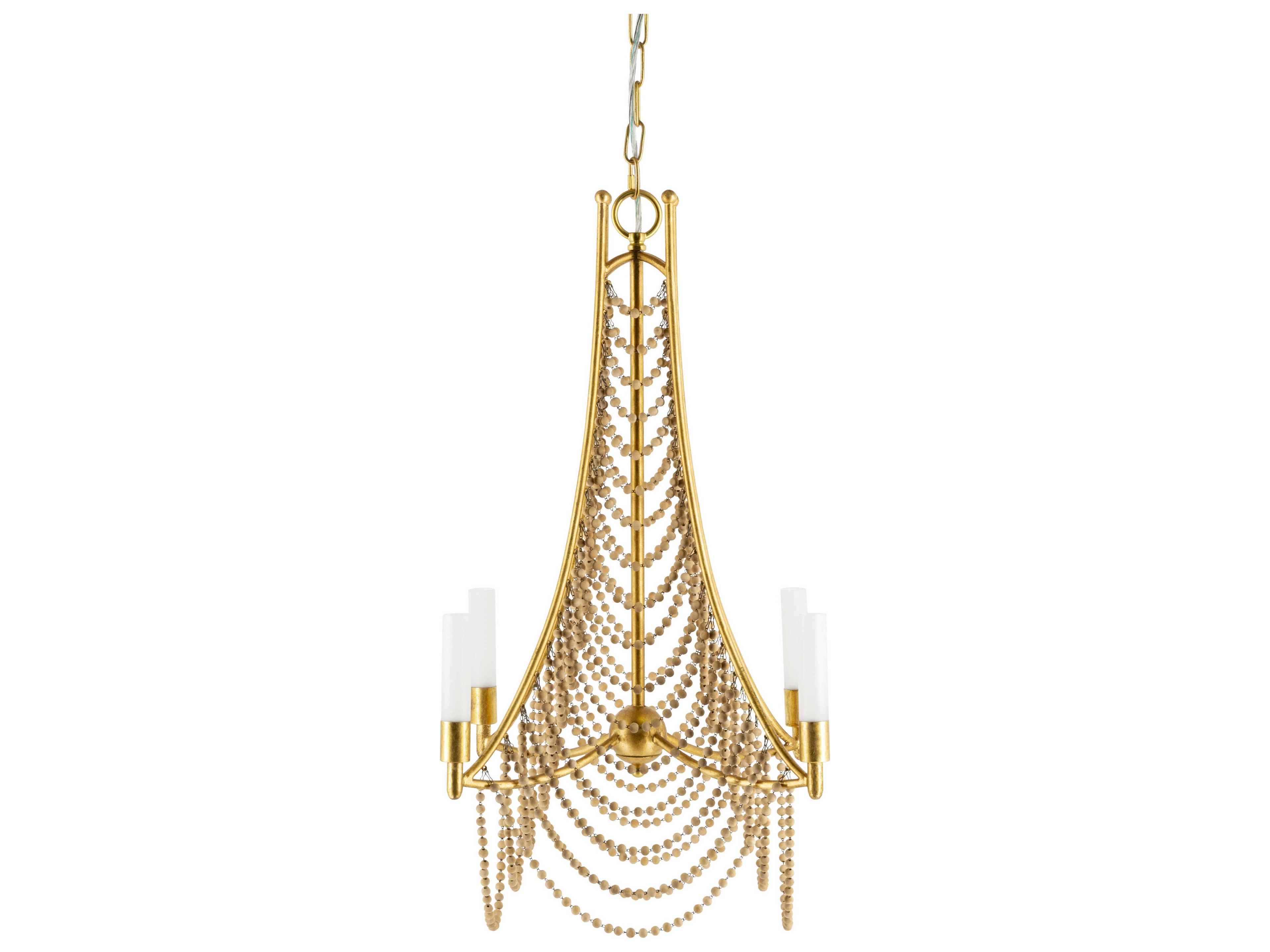 Hawes 4-Light Gold Chandelier