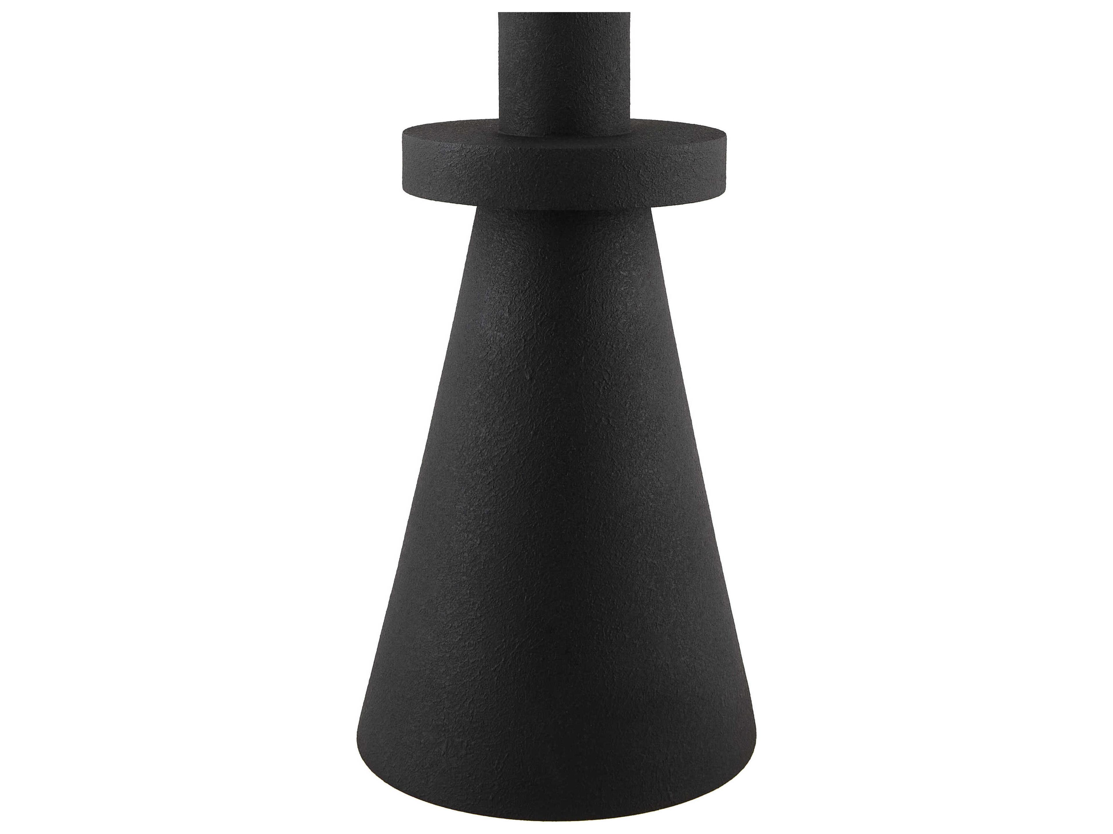 Surya Icacos Black Brown Linen Table Lamp