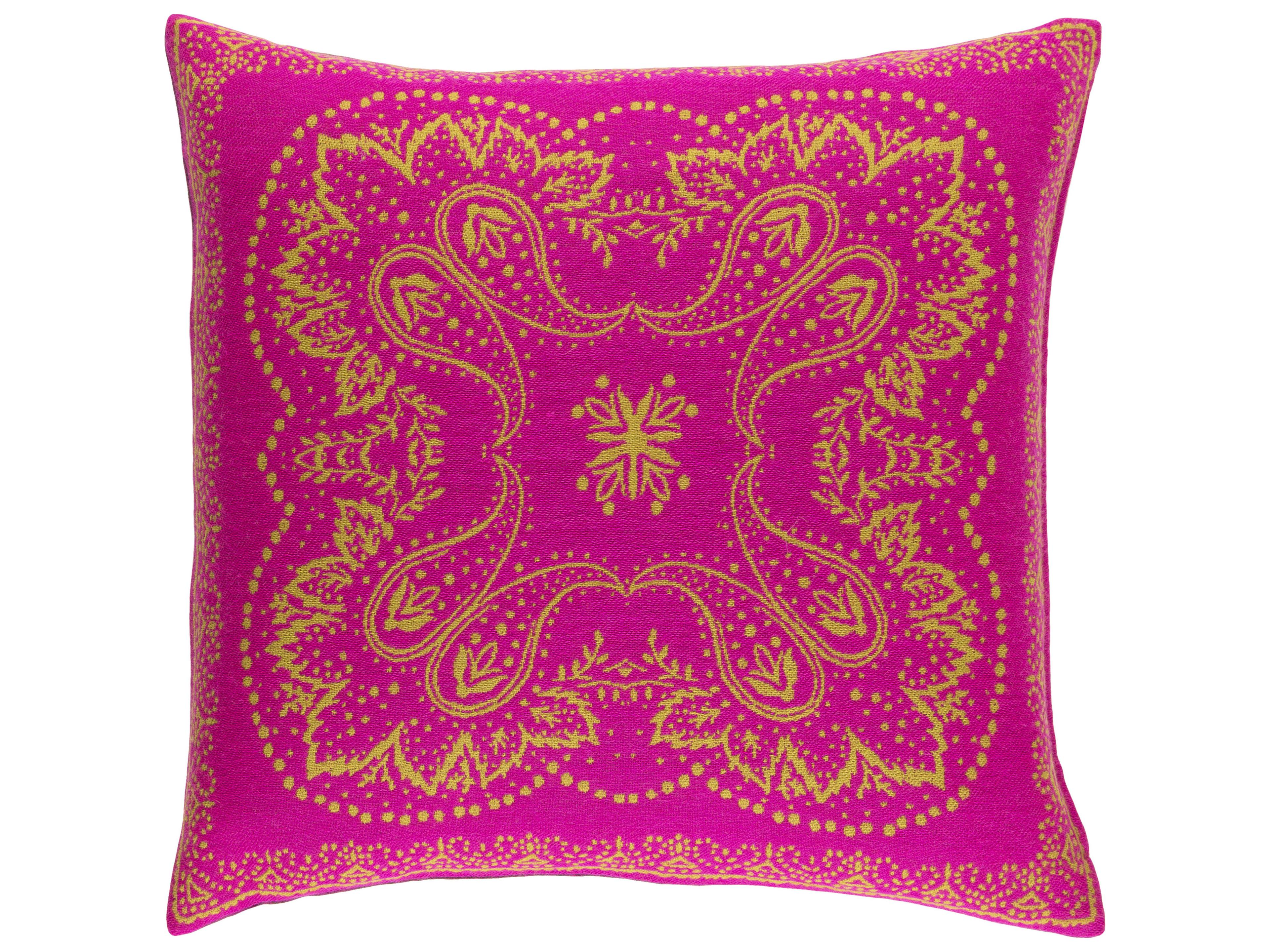Surya Indira Mustard Pillow