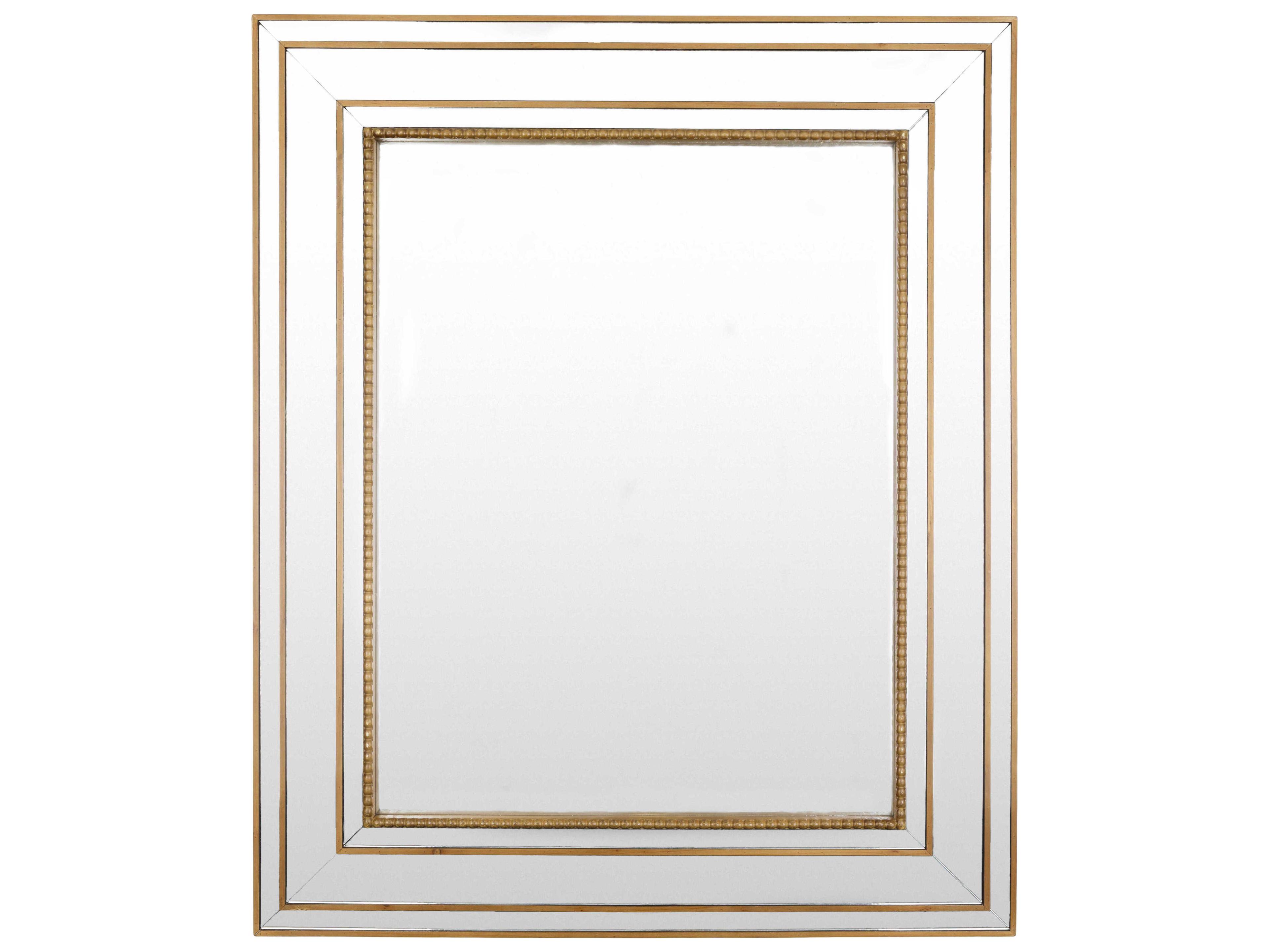 Surya Aditi Gold Rectangular Wall Mirror
