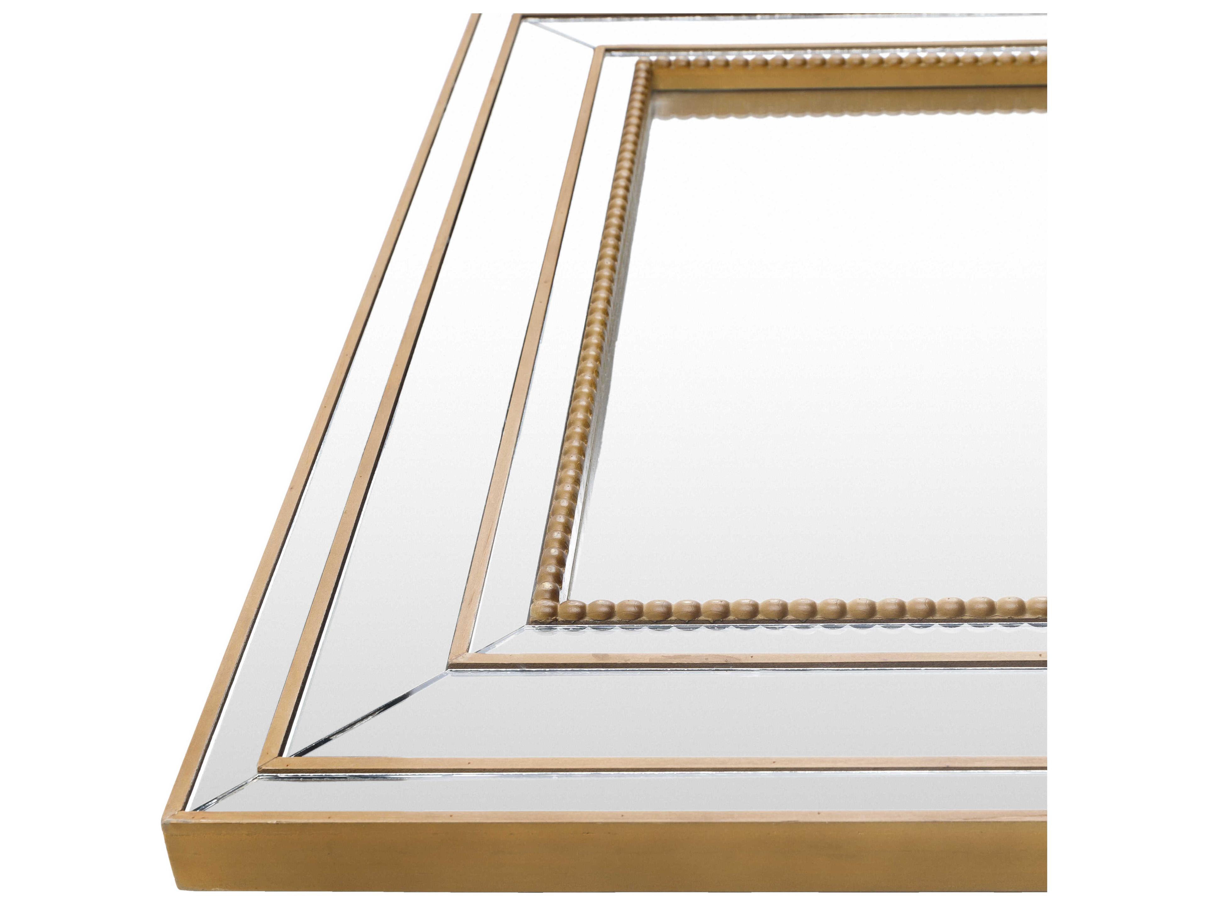 Surya Aditi Gold Rectangular Wall Mirror