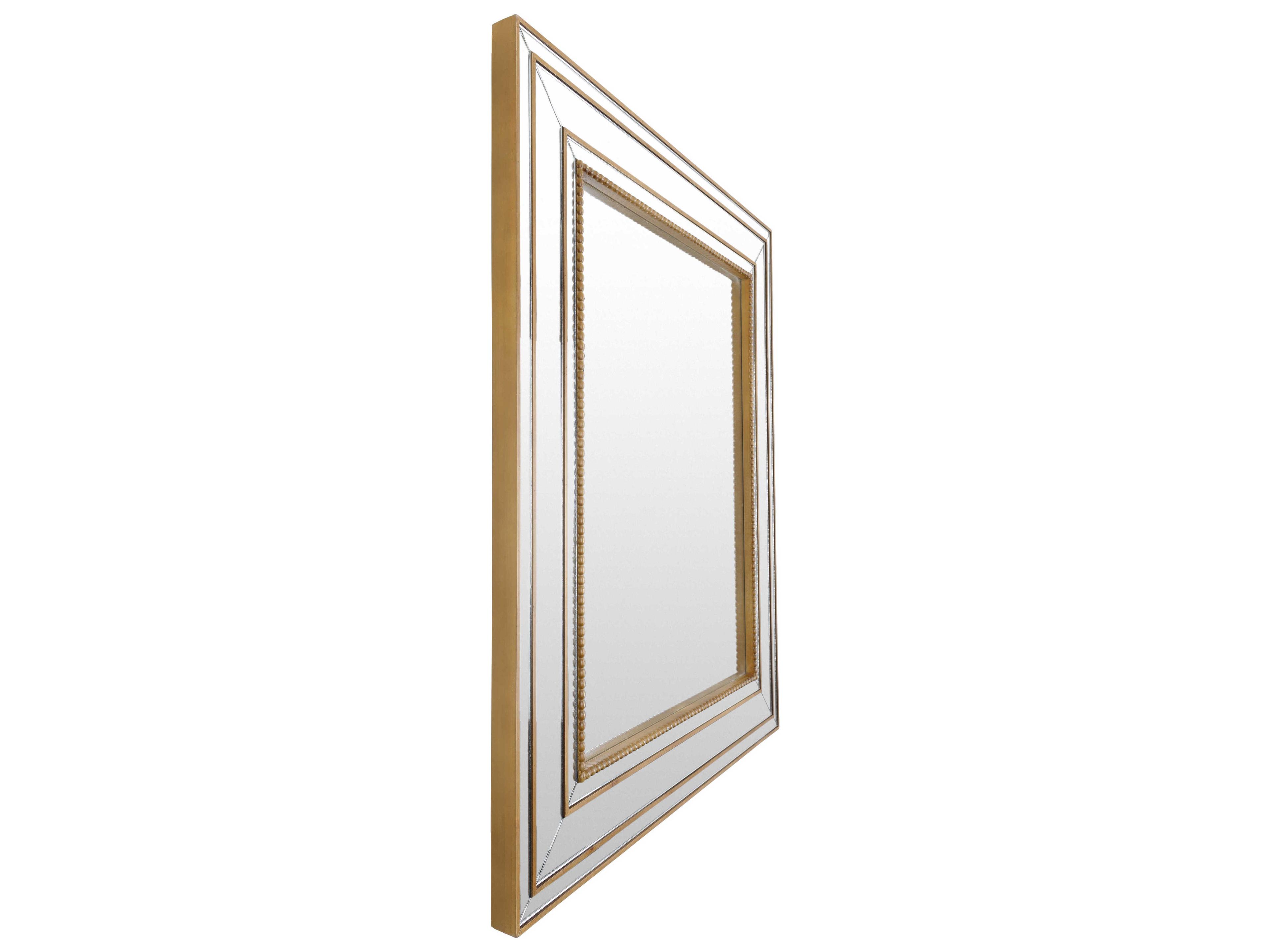 Surya Aditi Gold Rectangular Wall Mirror