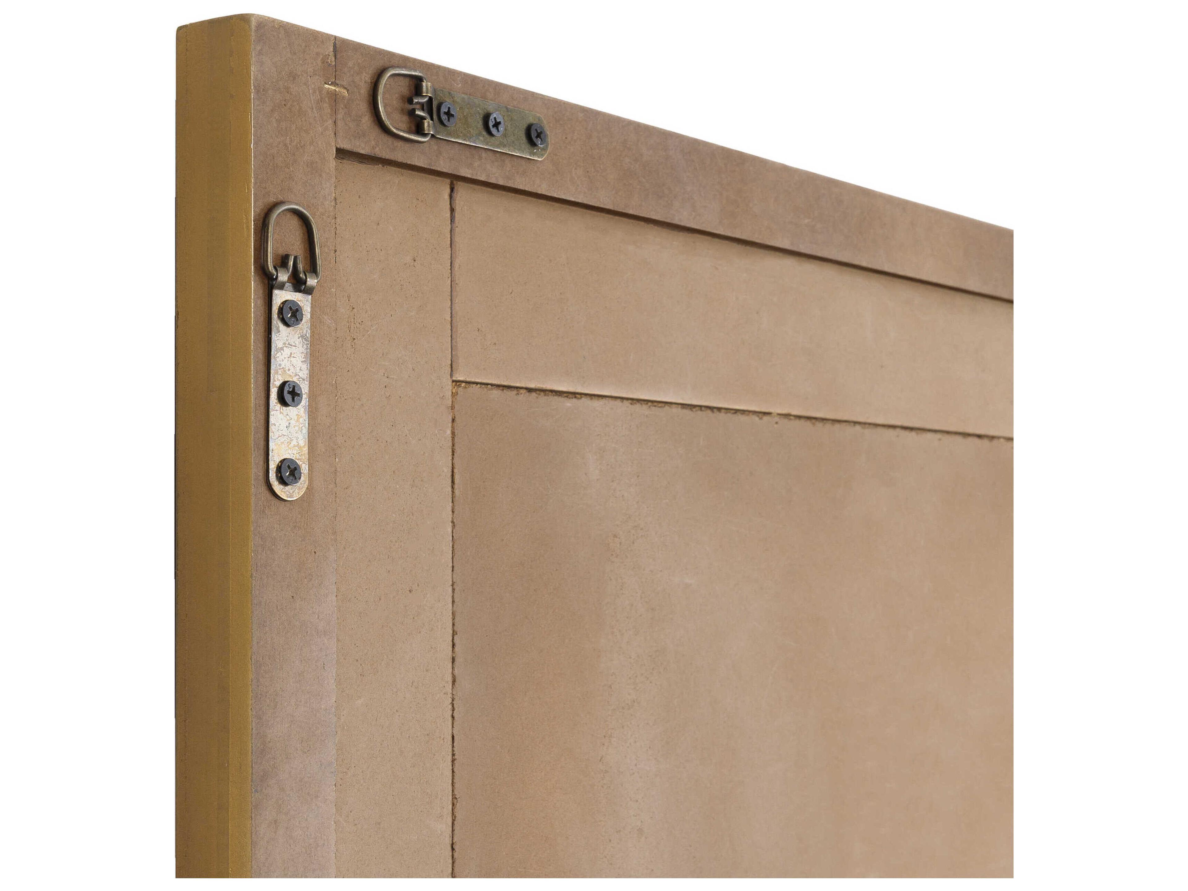 Surya Aditi Gold Rectangular Wall Mirror