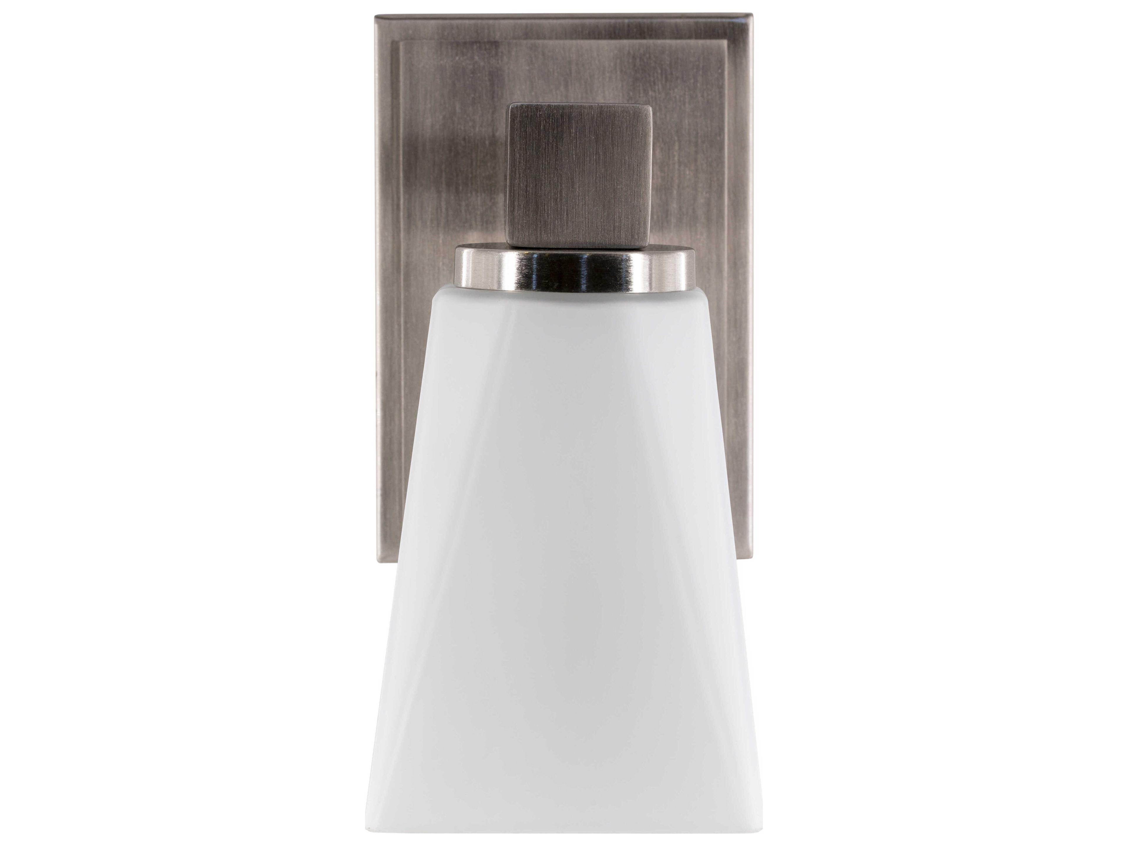 Surya Jemez 1-Light Metallic Nickel Wall Sconce