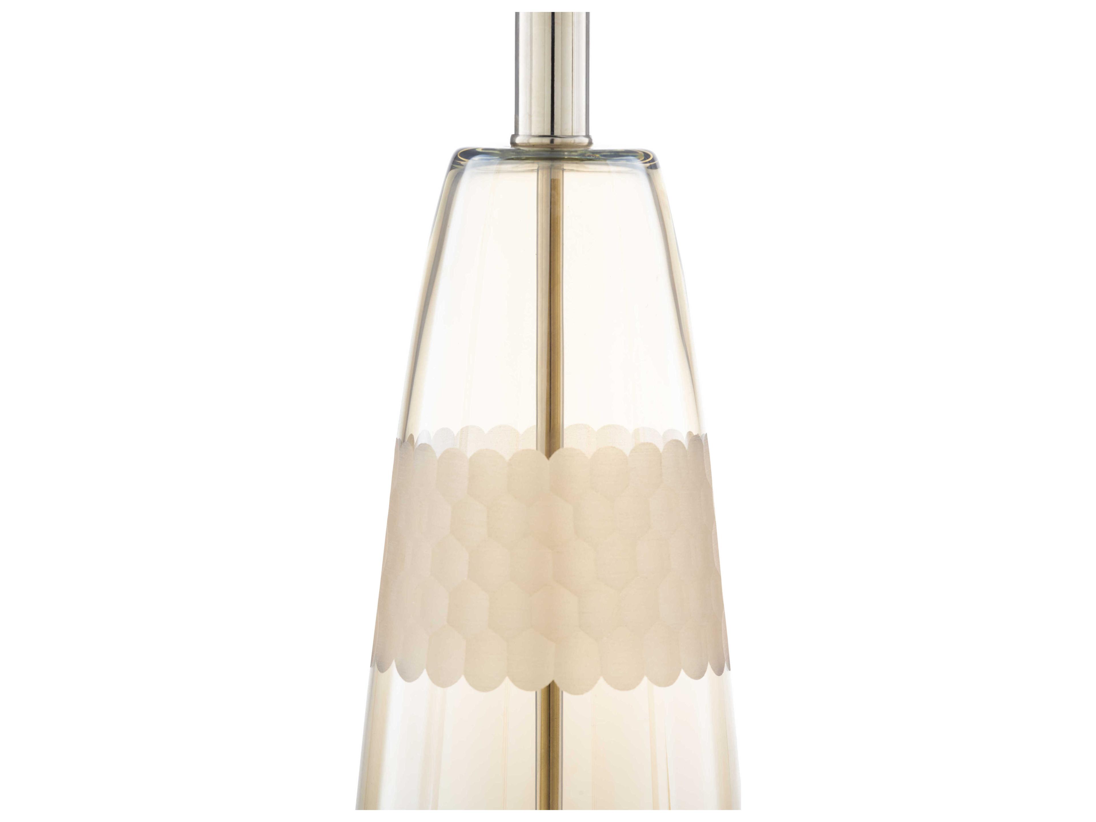 Surya Jersey Champagne White Beige Polyester Clear Buffet Lamp