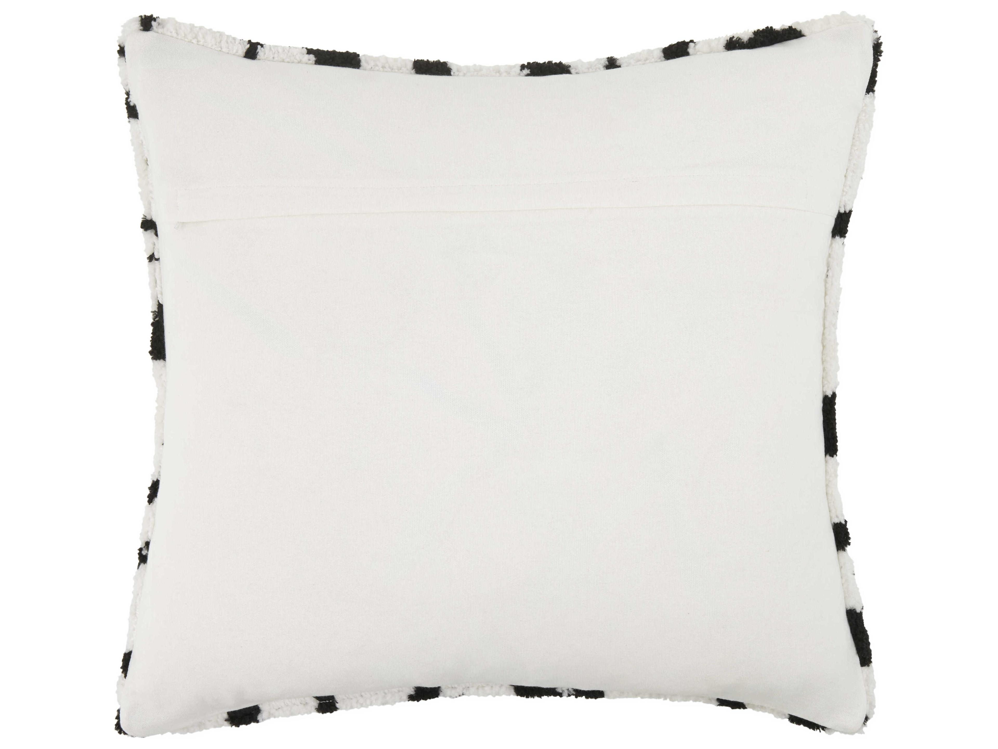 Surya Jungle Cat White Pillow