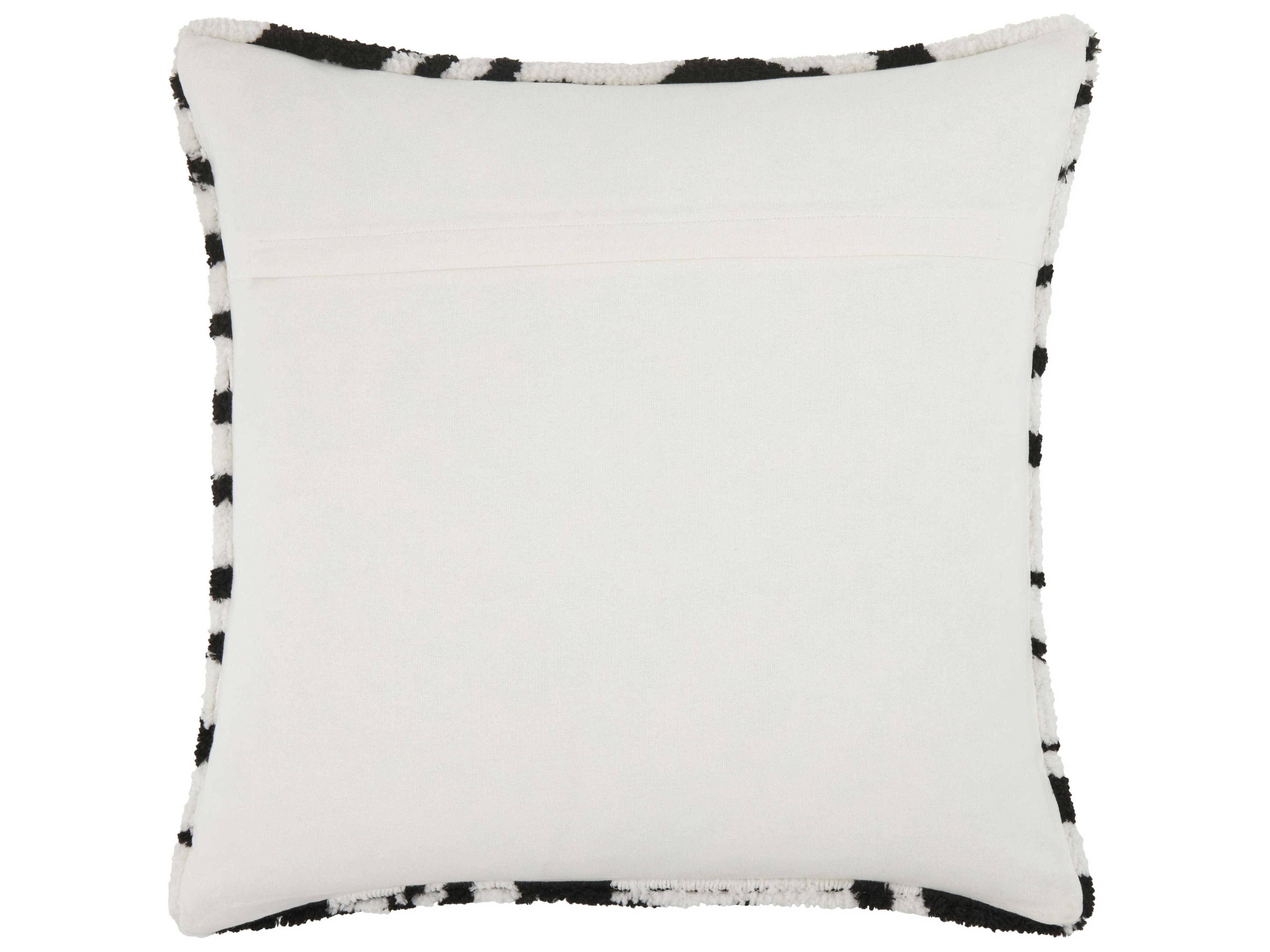 Surya Jungle Cat White Pillow