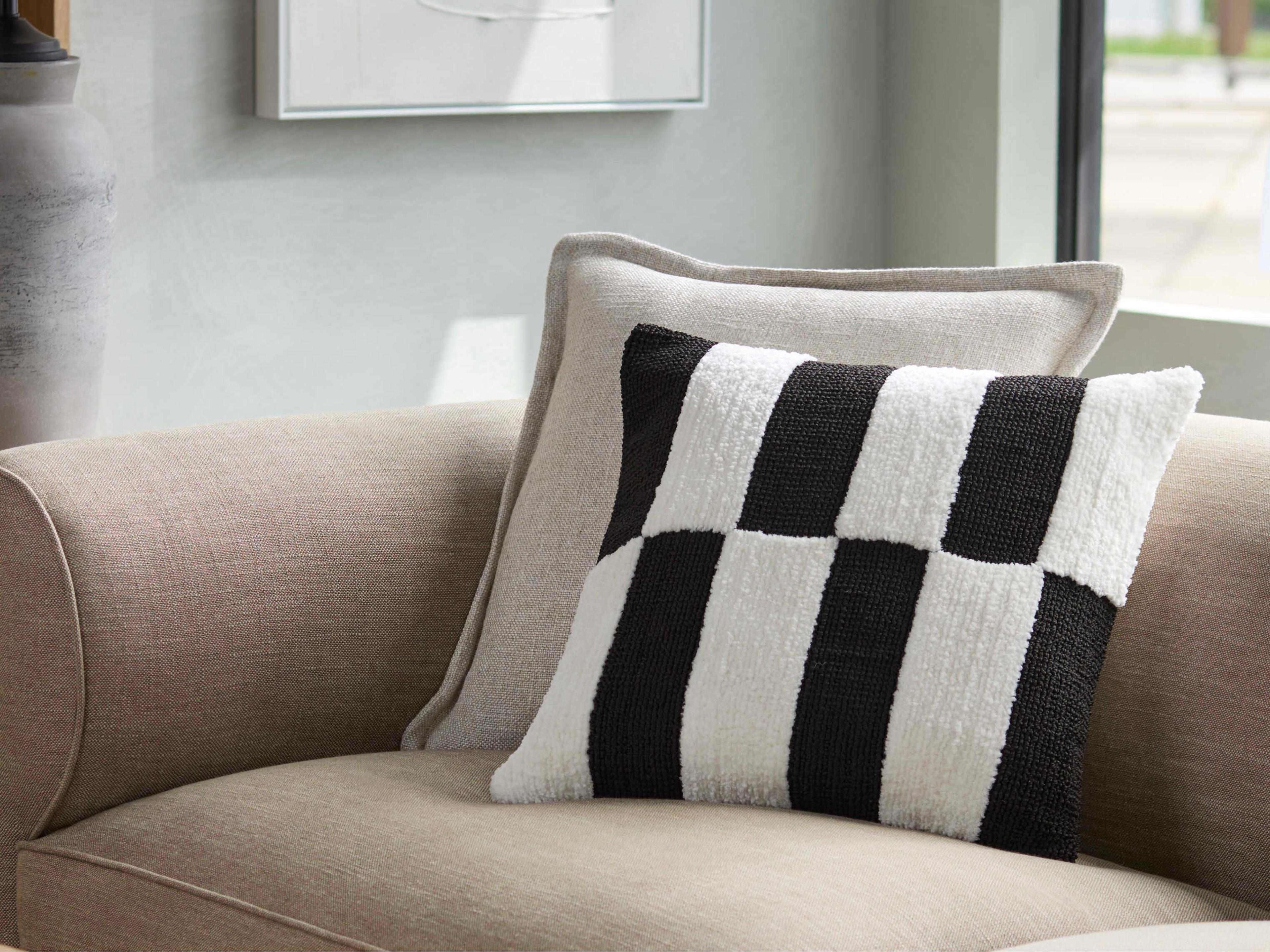 Surya Juggernaut White Pillow