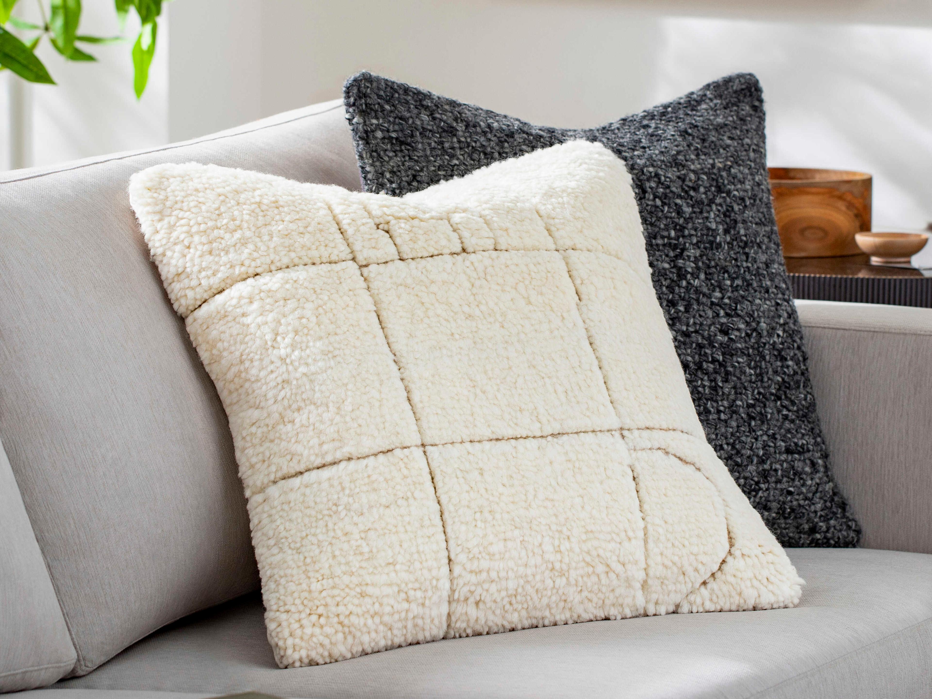 Surya Jakob Cream Pillow