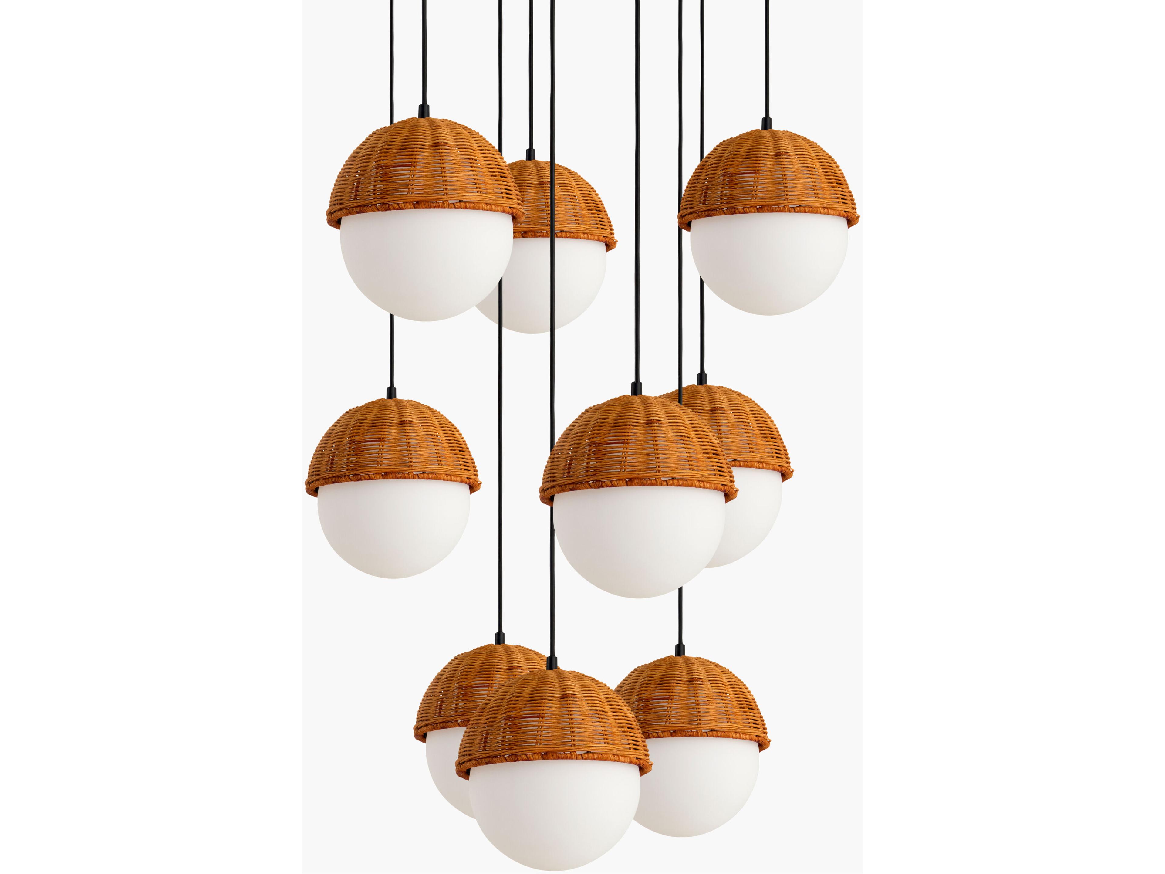 Janze 9-Light Gold Globe Chandelier
