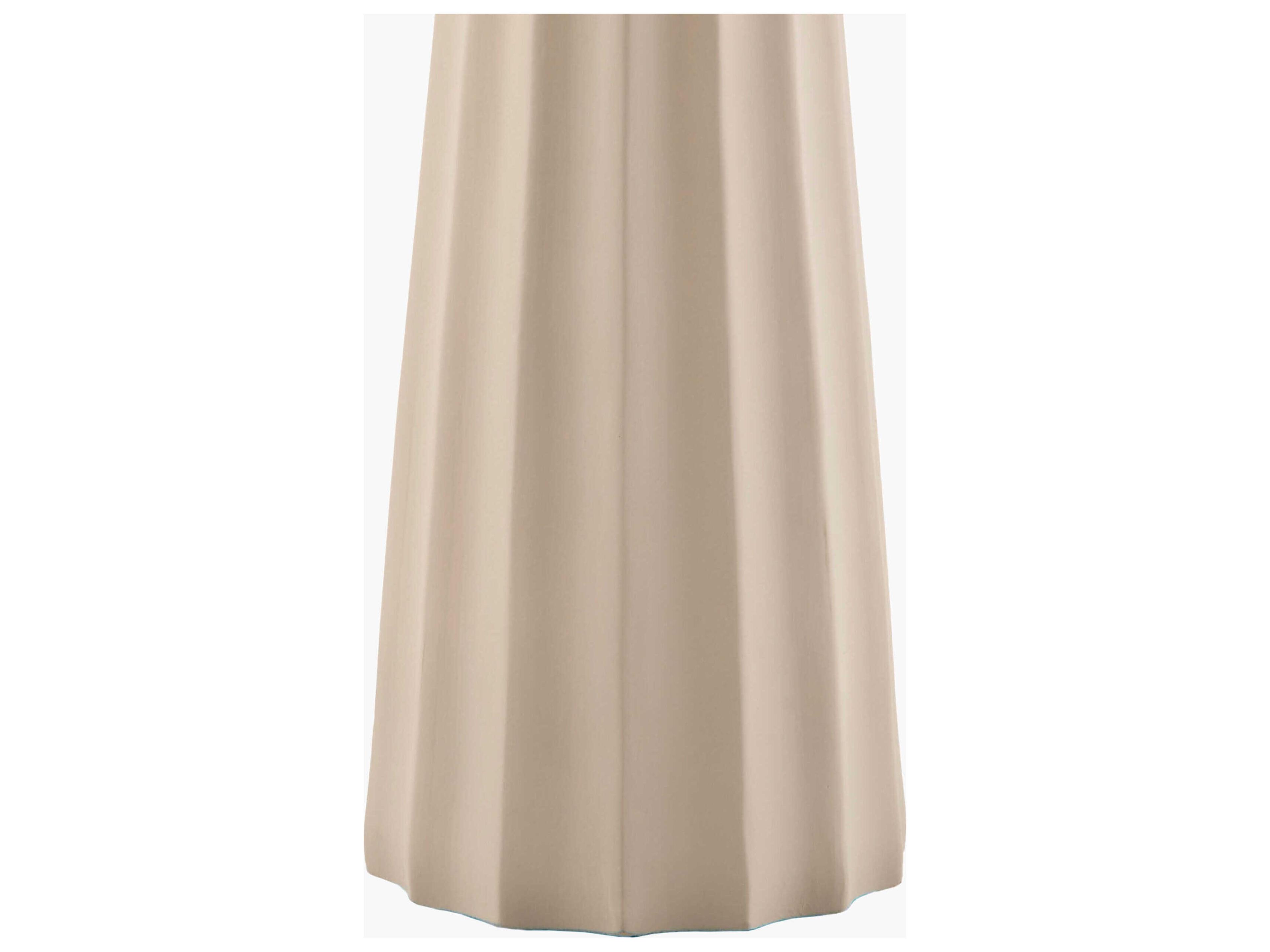 Surya Joane Gray White Cotton Off Buffet Lamp