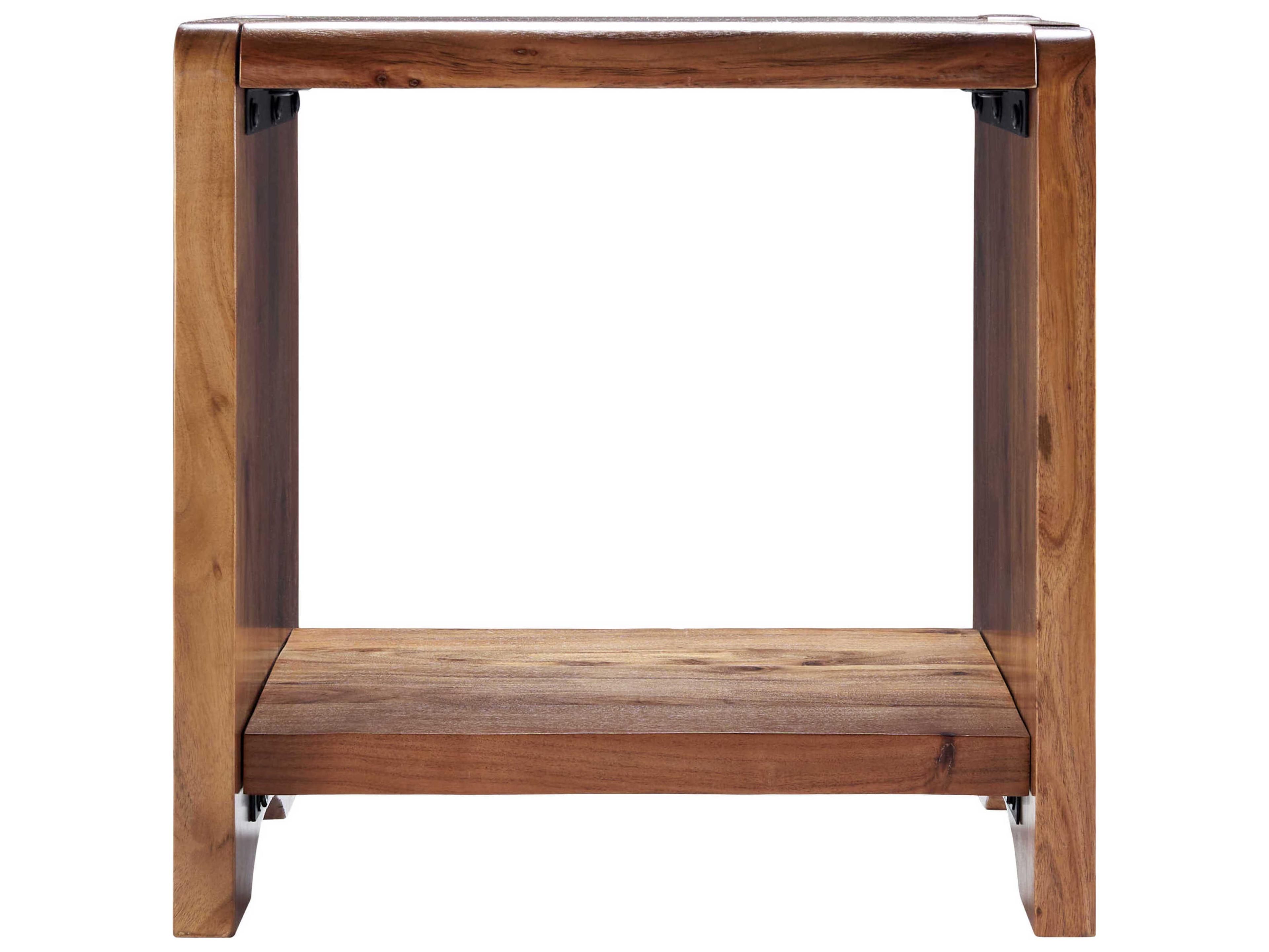 Surya Joiner Rectangular Wood Brown End Table