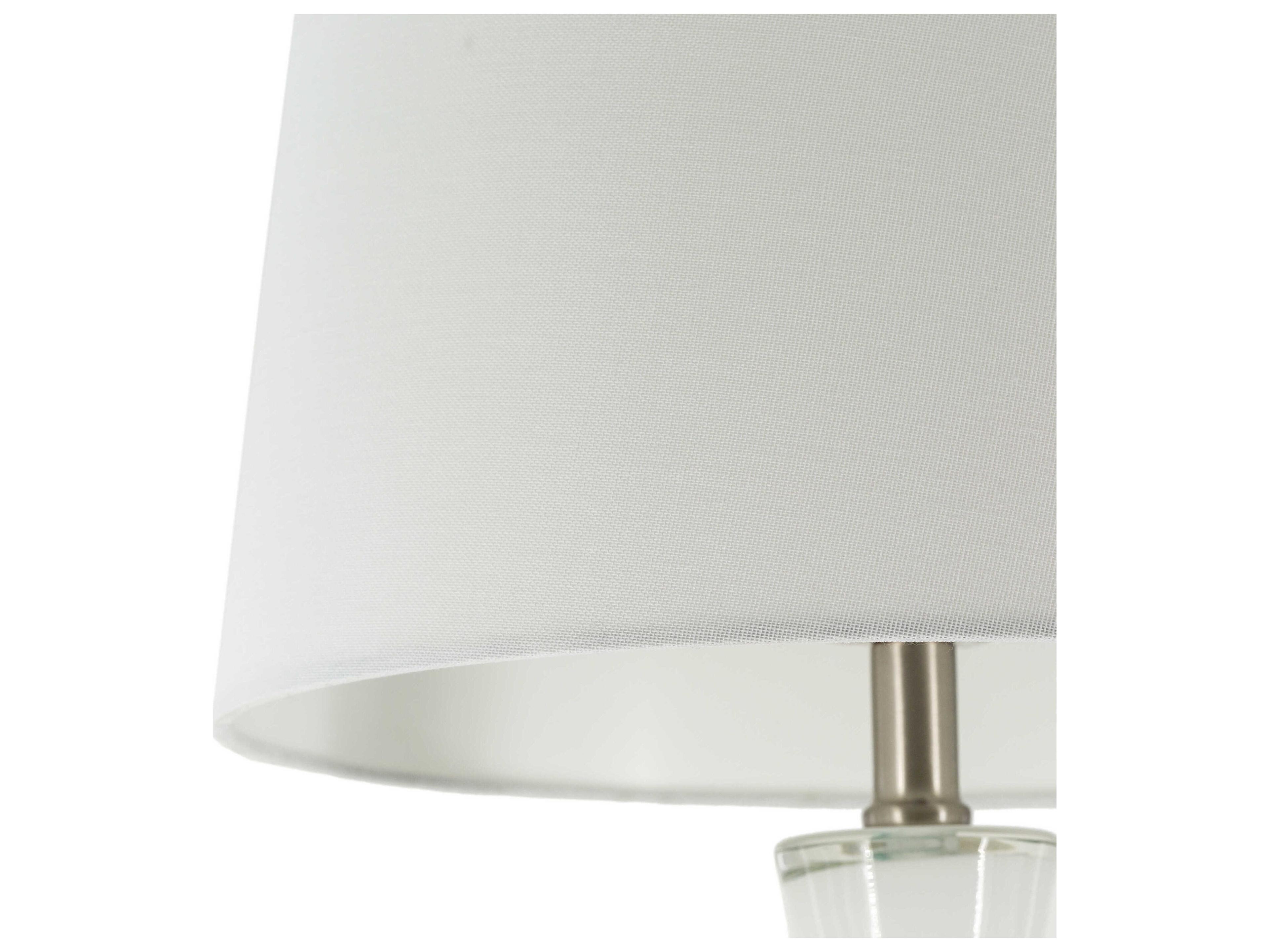 Surya Julissa Navy White Linen Black Buffet Lamp